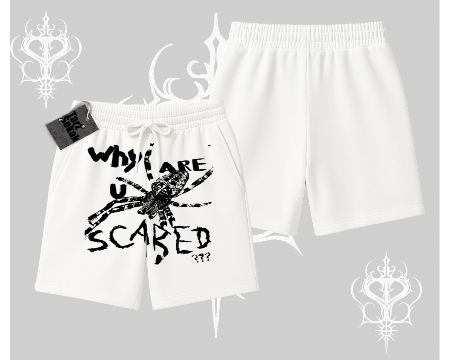 Beyaz Şort Why are u Scared