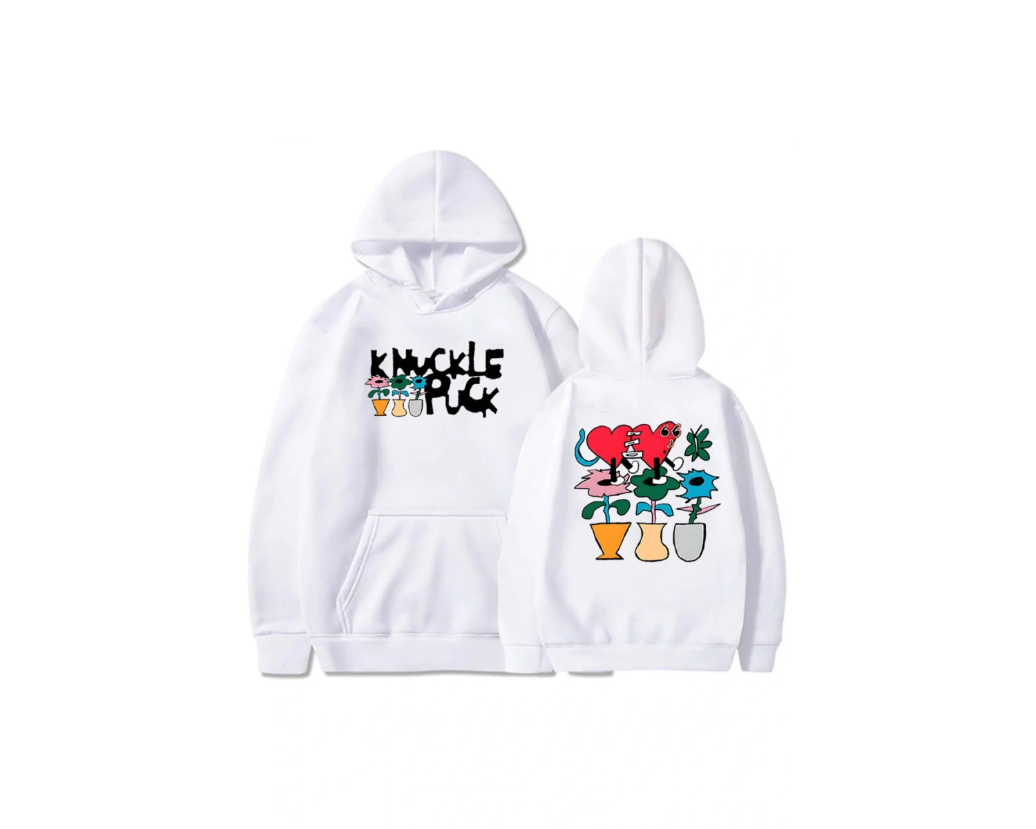 Beyaz Streetweed Knuckle Puck Rock Grubu Roupas Femininas