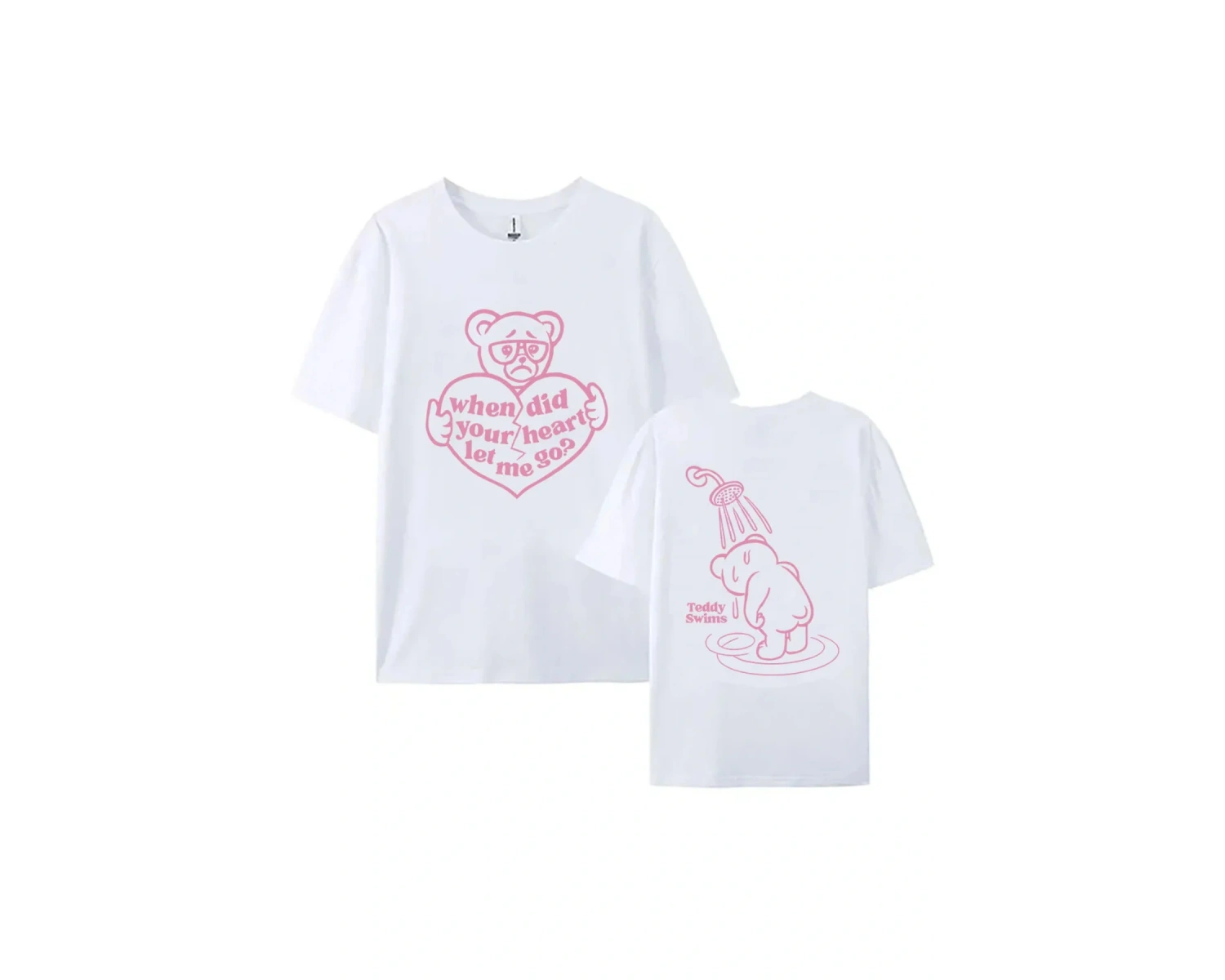 Beyaz Teddy-swims ne zaman kalp bana izin verdi ayı karikatür