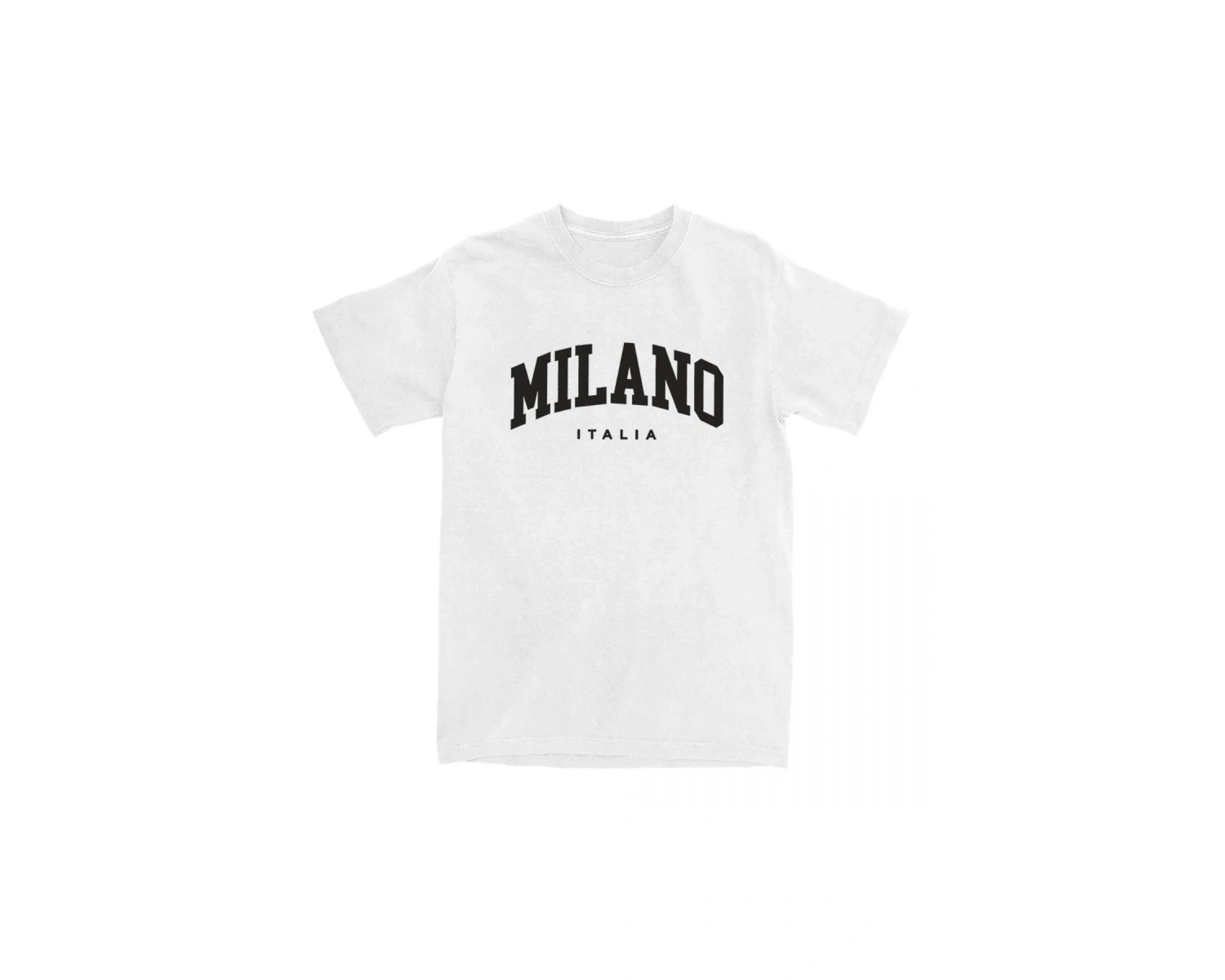Beyaz Tees Milano İtalya mektup baskı leri yaz