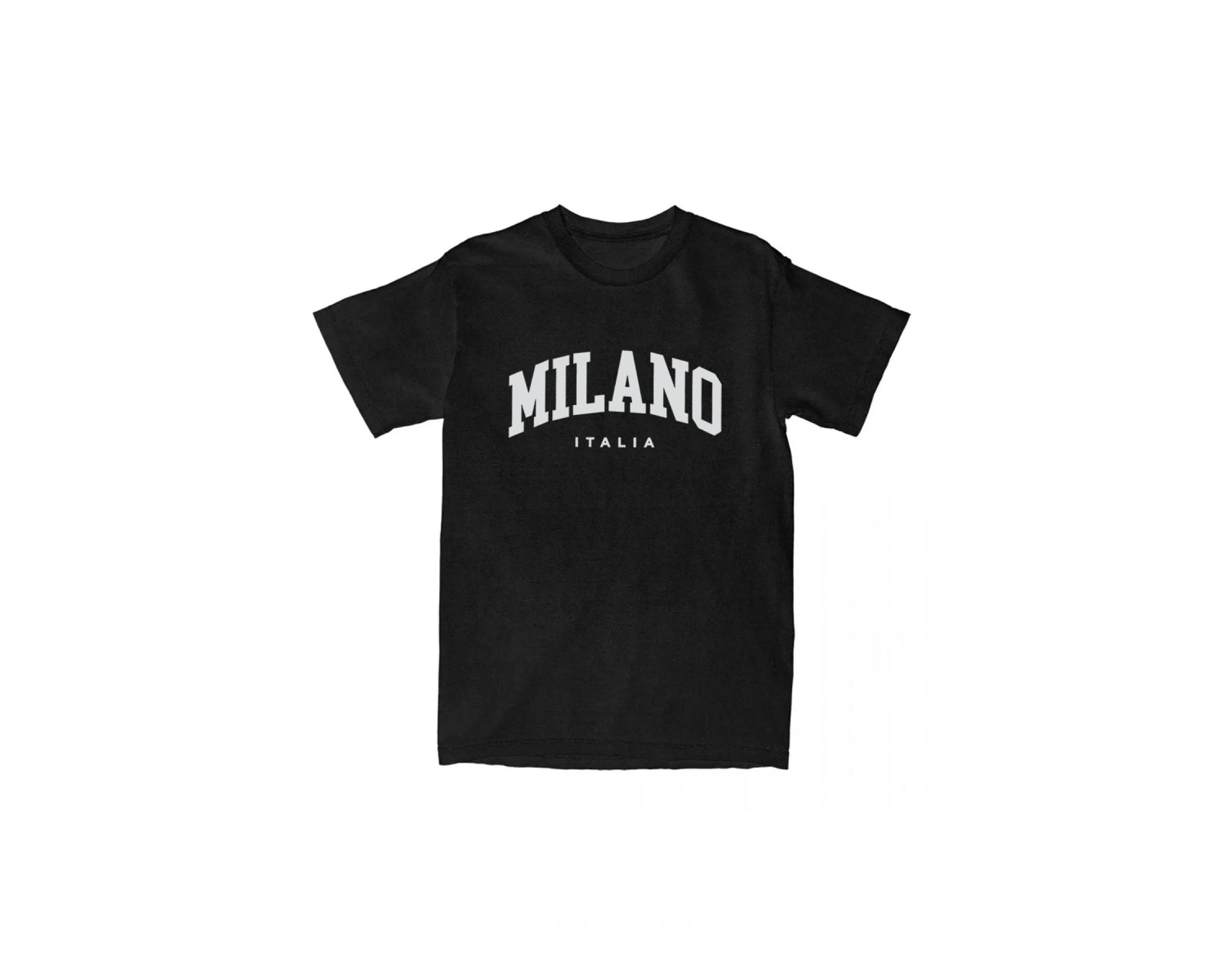 Beyaz Tees Milano İtalya mektup baskı leri yaz