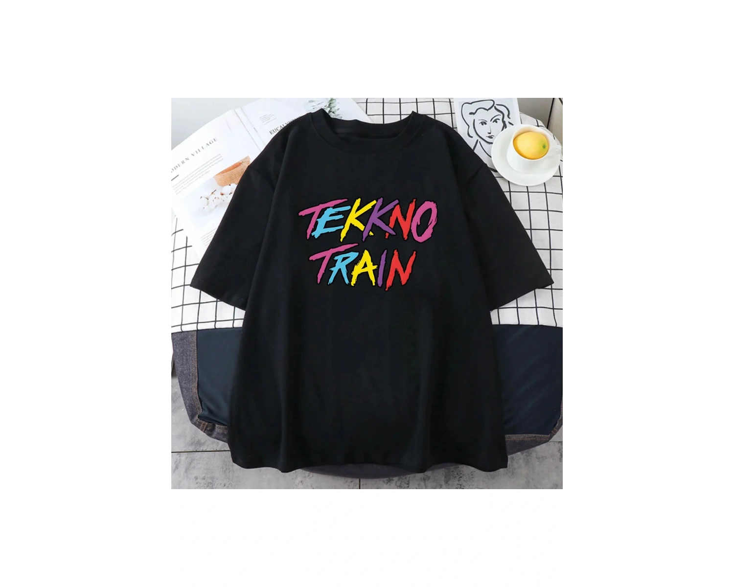 Beyaz Tekkno tren elektrik Callboy yumuşak -gömlek