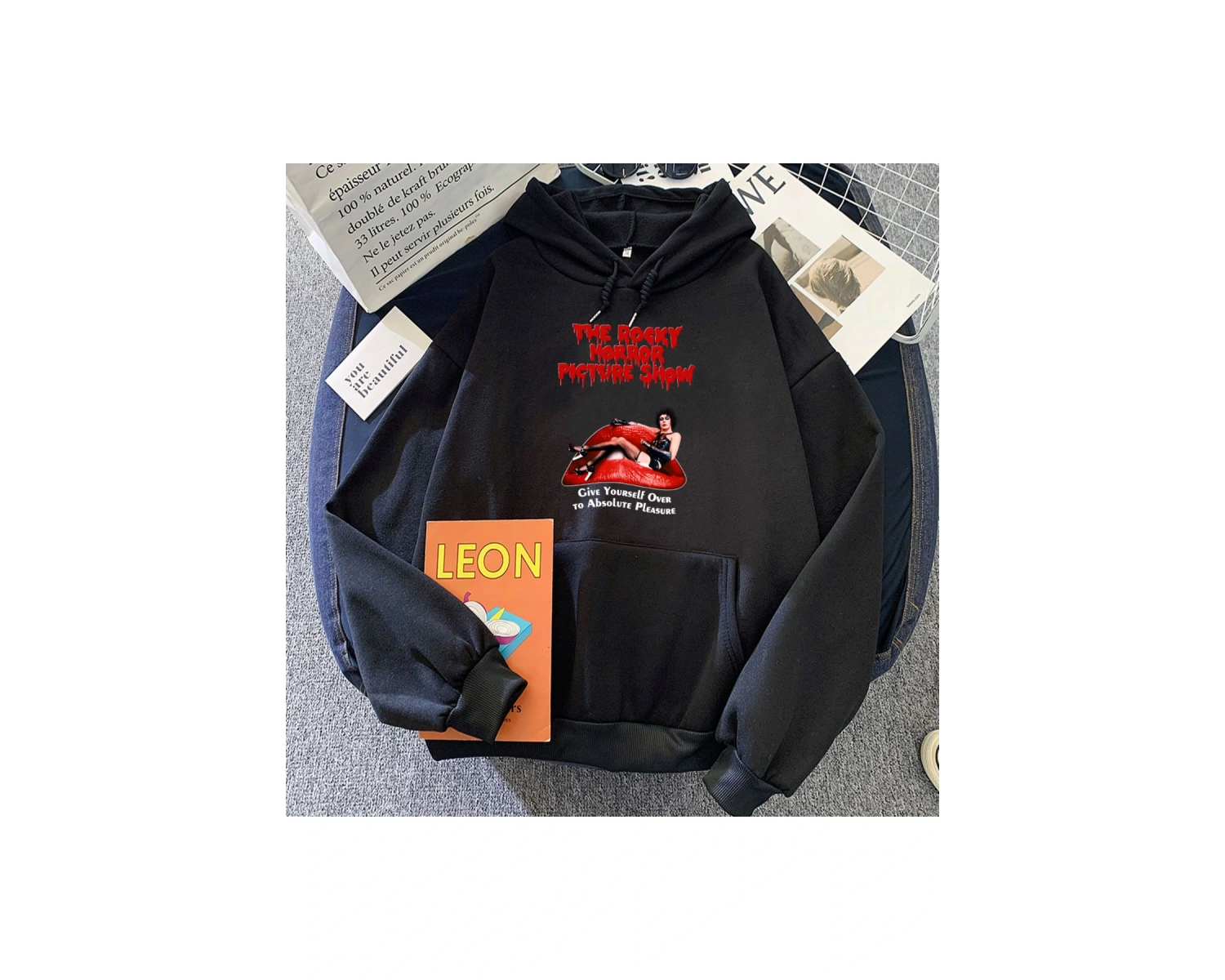 Beyaz The Rocky Horror Picture Show Hoodies Thriller Comedy Film Graphic Clot