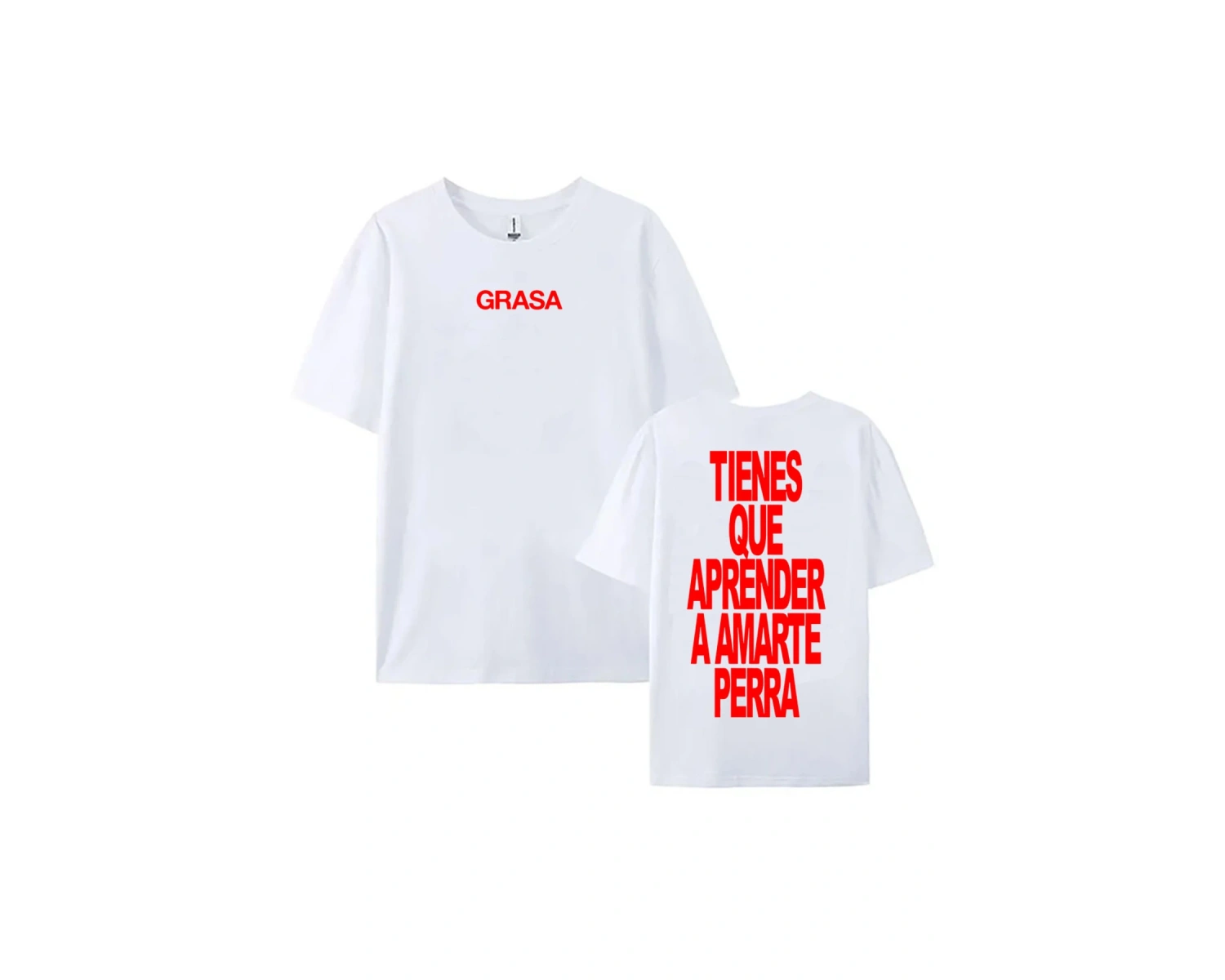 Beyaz TIENES QUE APRENDER A AMARTE leri SI TE DUELE CURITA Baskı Nathy Peluso Şarkıcı