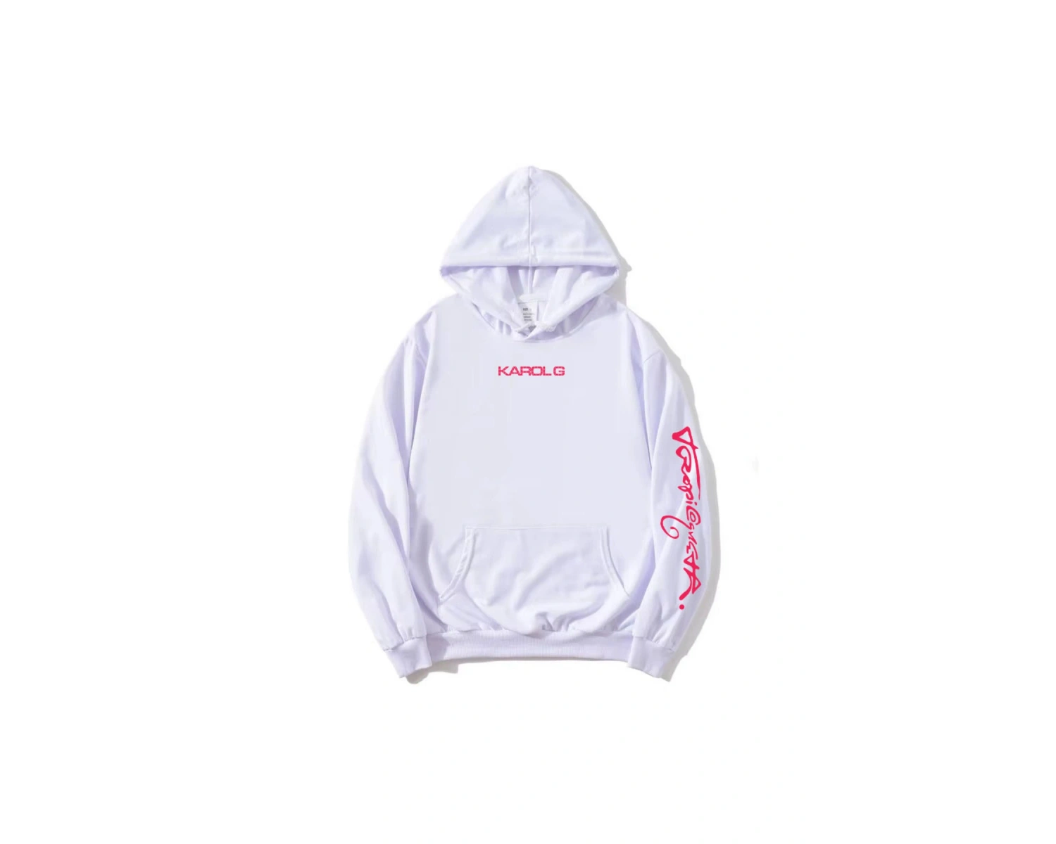 Beyaz Tropicoqueta Hoodie KAROL G Albümü u Pola