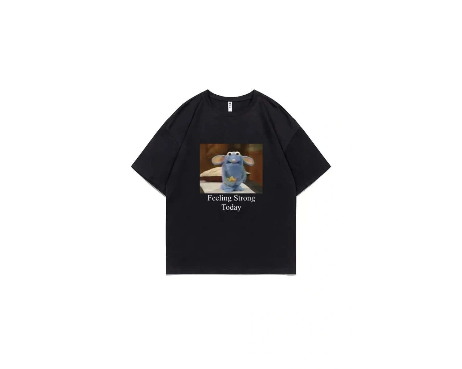 Beyaz Tutter Duygu Güçlü Bugün Anxious Tutter Tshirt Komik Fare Grafik