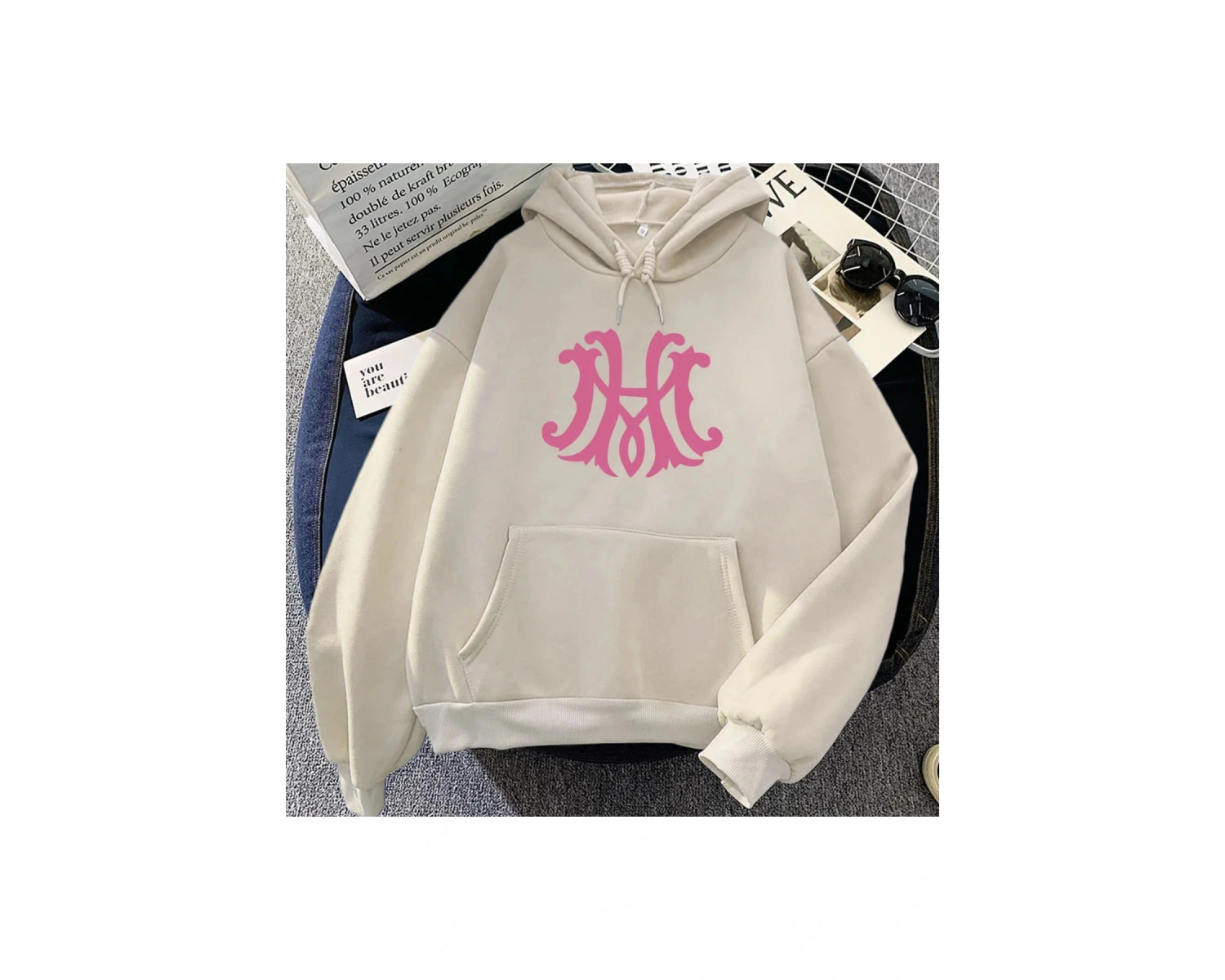 Beyaz TV serisi Maxton Hall Hoodie aramızda dünya grafik Moletom Femininouzun kollu ka