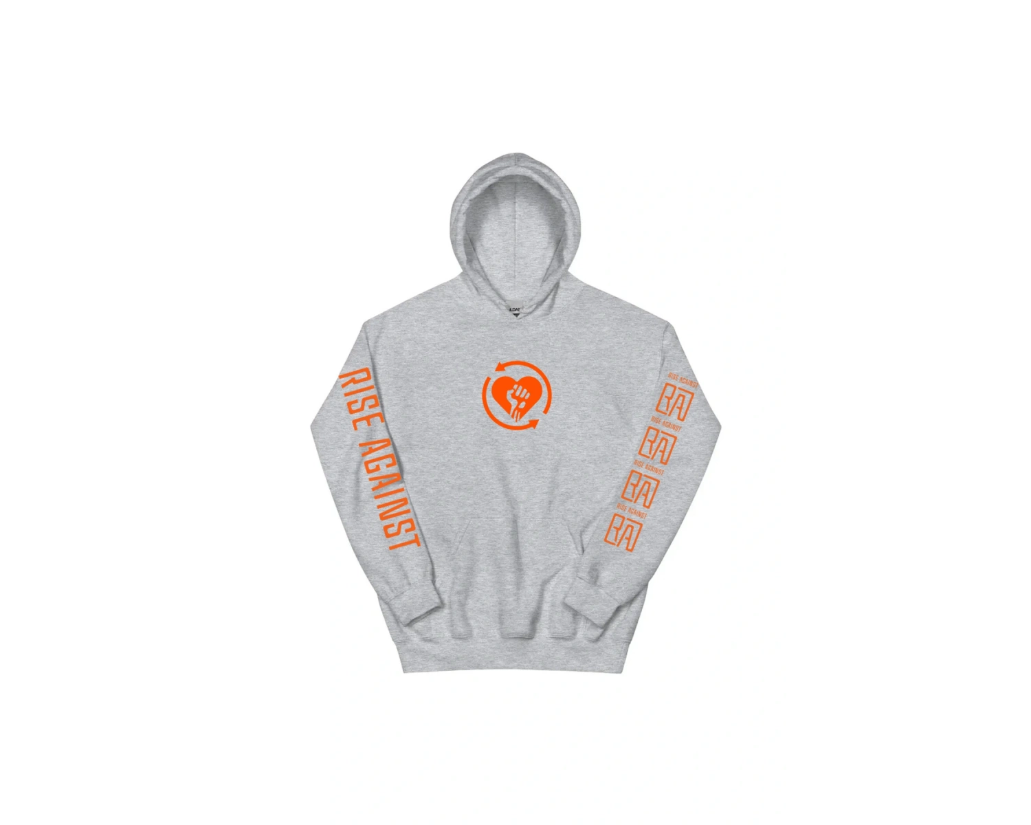 Beyaz Unisex 2025 Heartfist RA Baskı Kapüşonlular RISE AGAINST RICOCHET Albümü Cep