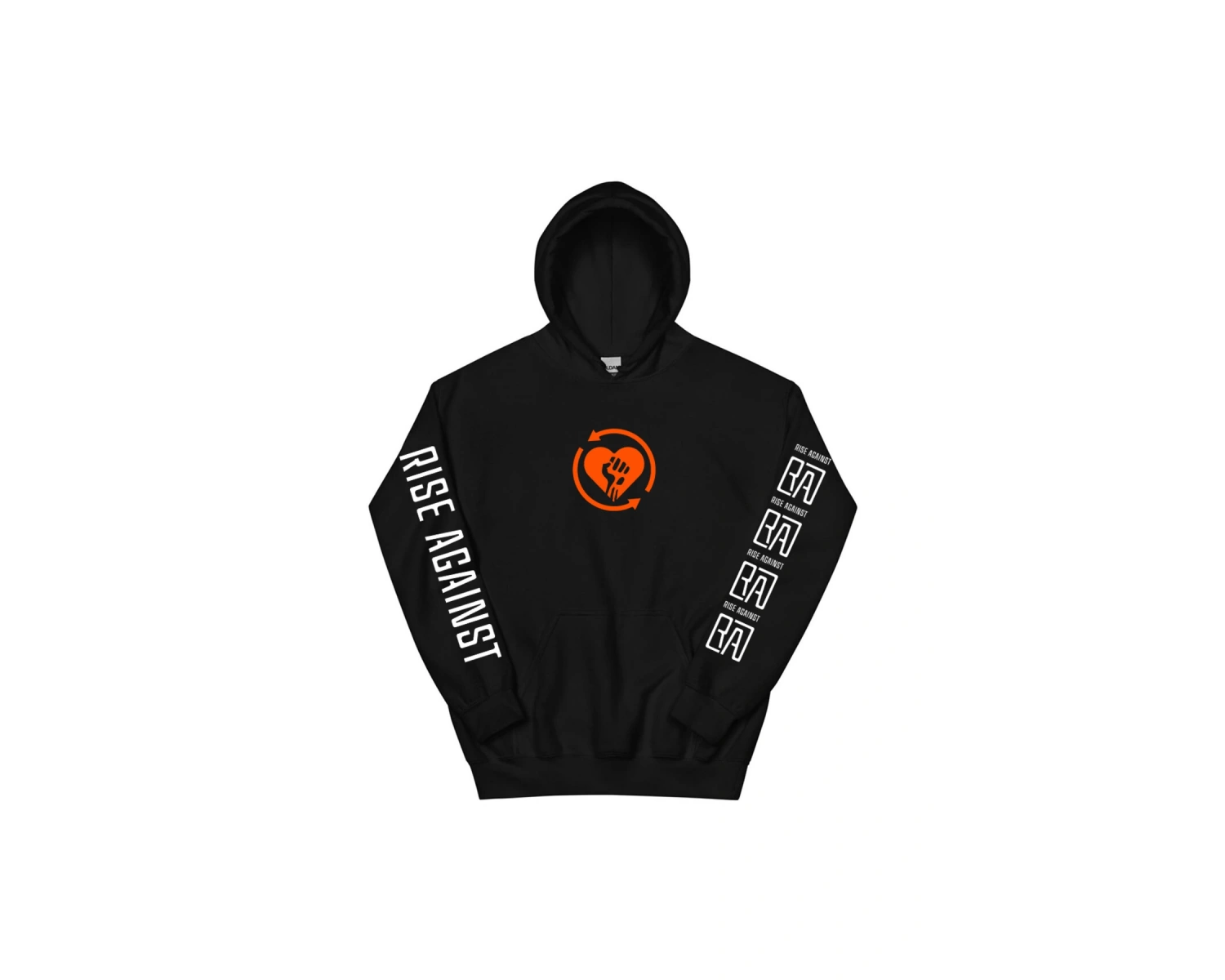 Beyaz Unisex 2025 Heartfist RA Baskı Kapüşonlular RISE AGAINST RICOCHET Albümü Cep