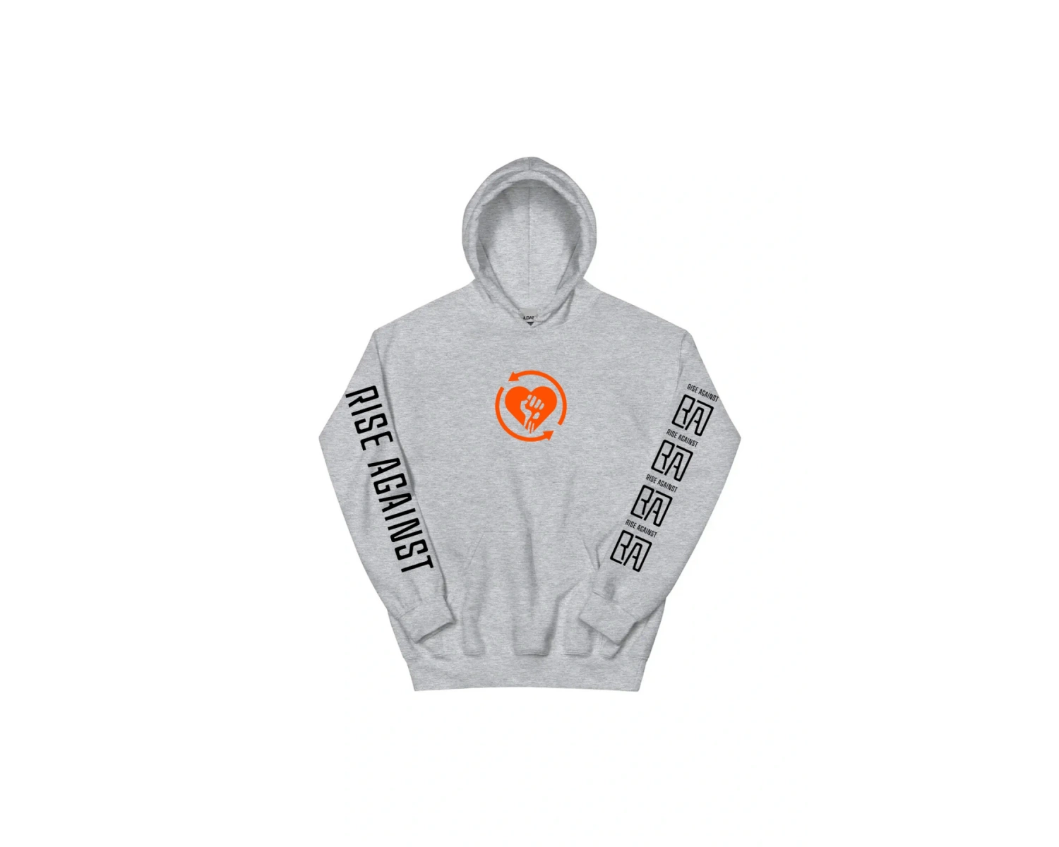 Beyaz Unisex 2025 Heartfist RA Baskı Kapüşonlular RISE AGAINST RICOCHET Albümü Cep