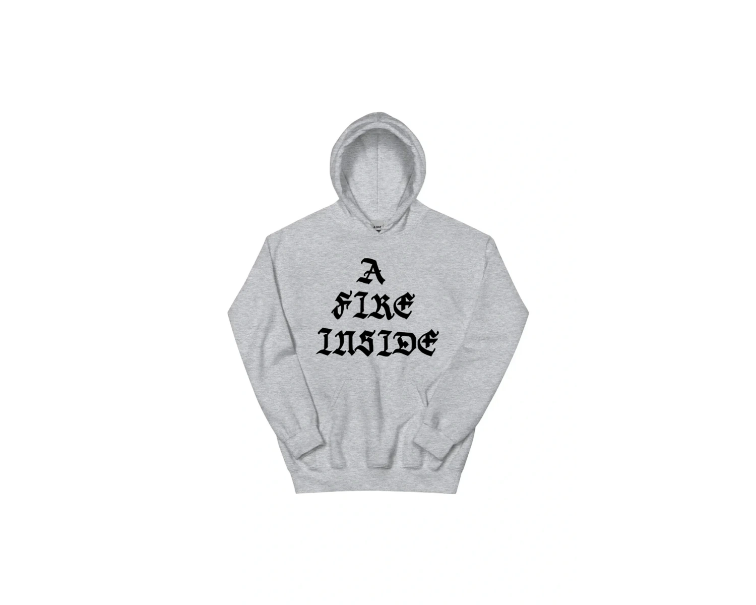Beyaz Unisex A Fire Inside Siyah Hoodie Yüzleri Fildişi AFI Grafik Moda Kapşonlu