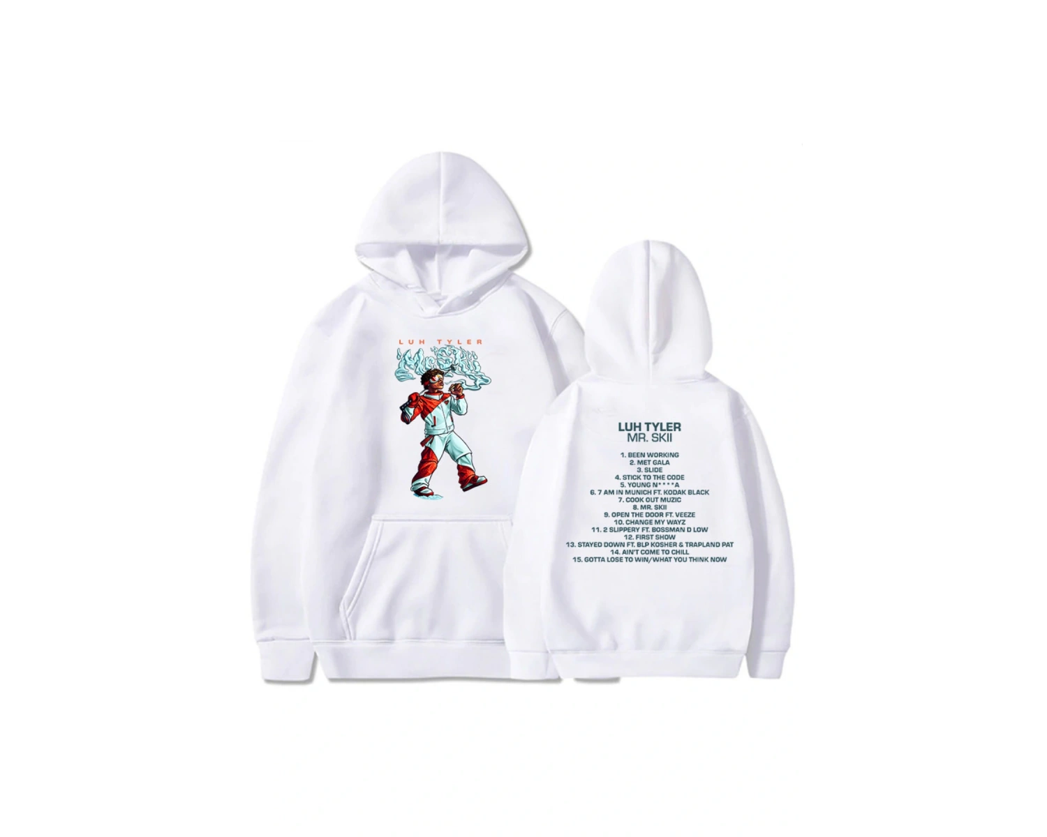 Beyaz Unisex albümü bay Skii Luh Tyler rapçi grafik Winter deras kapşonlu erkekle