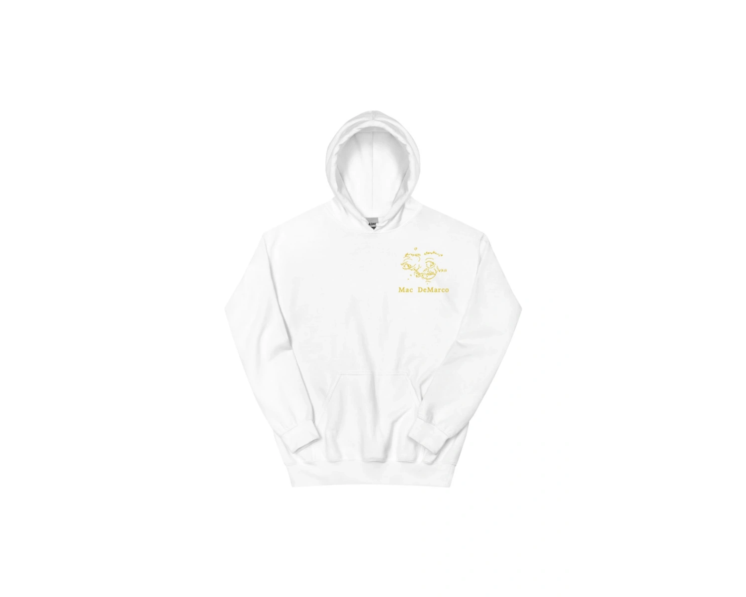 Beyaz Unisex Bir Wayne G Hoodie Mac DeMarco Gitar Grafik Baskı Rahatek Sudade