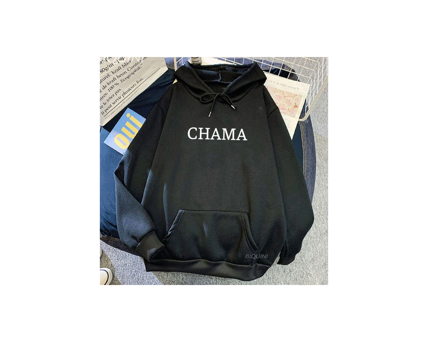 Beyaz Unisex Chama Alex Pereira için Kapüşonlular Rahatrafik Gi