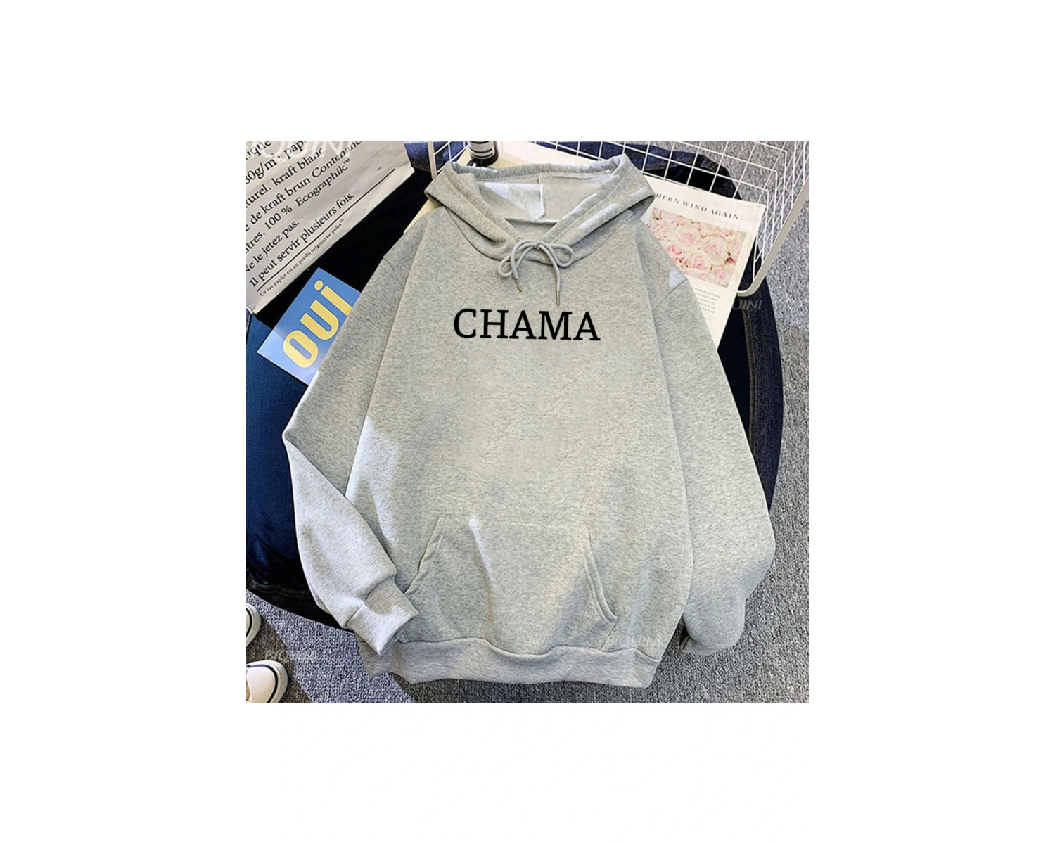 Beyaz Unisex Chama Alex Pereira için Kapüşonlular Rahatrafik Gi