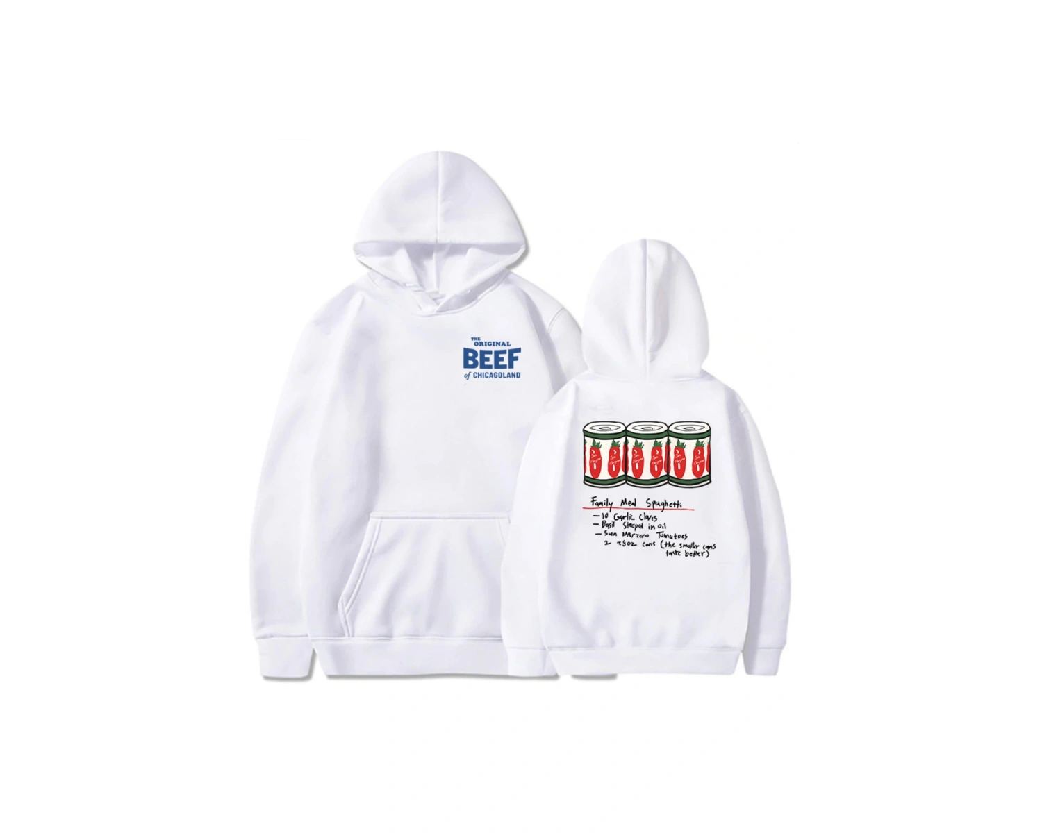 Beyaz Unisex giysi orijinal Chicagoland sığır ayı TV serisi grafik Moletom uzun k
