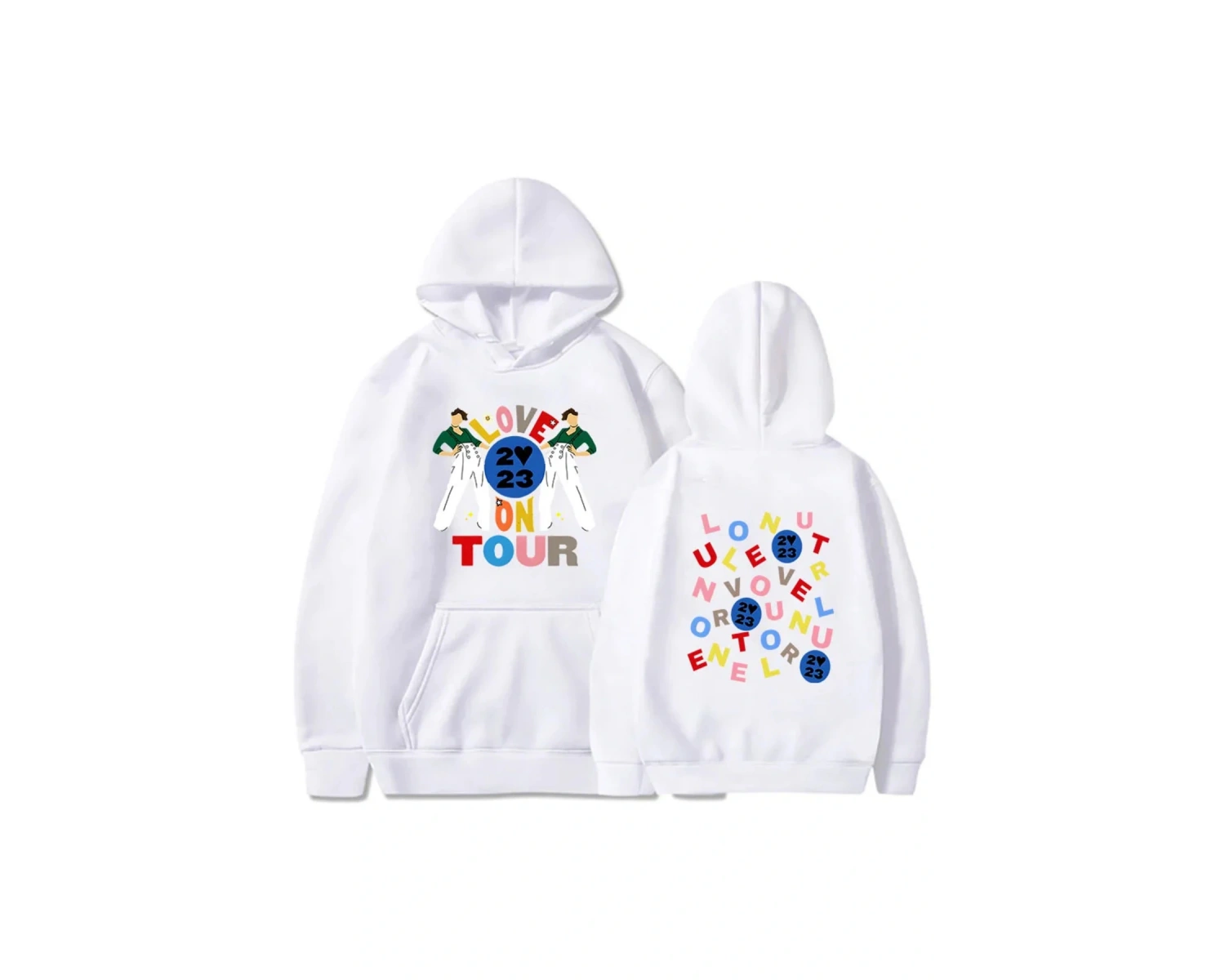 Beyaz Unisex Harrys House Love on Tour Hoody ErkekGrafik Vintage Yaygın Hoodie Yaratıcı Estet