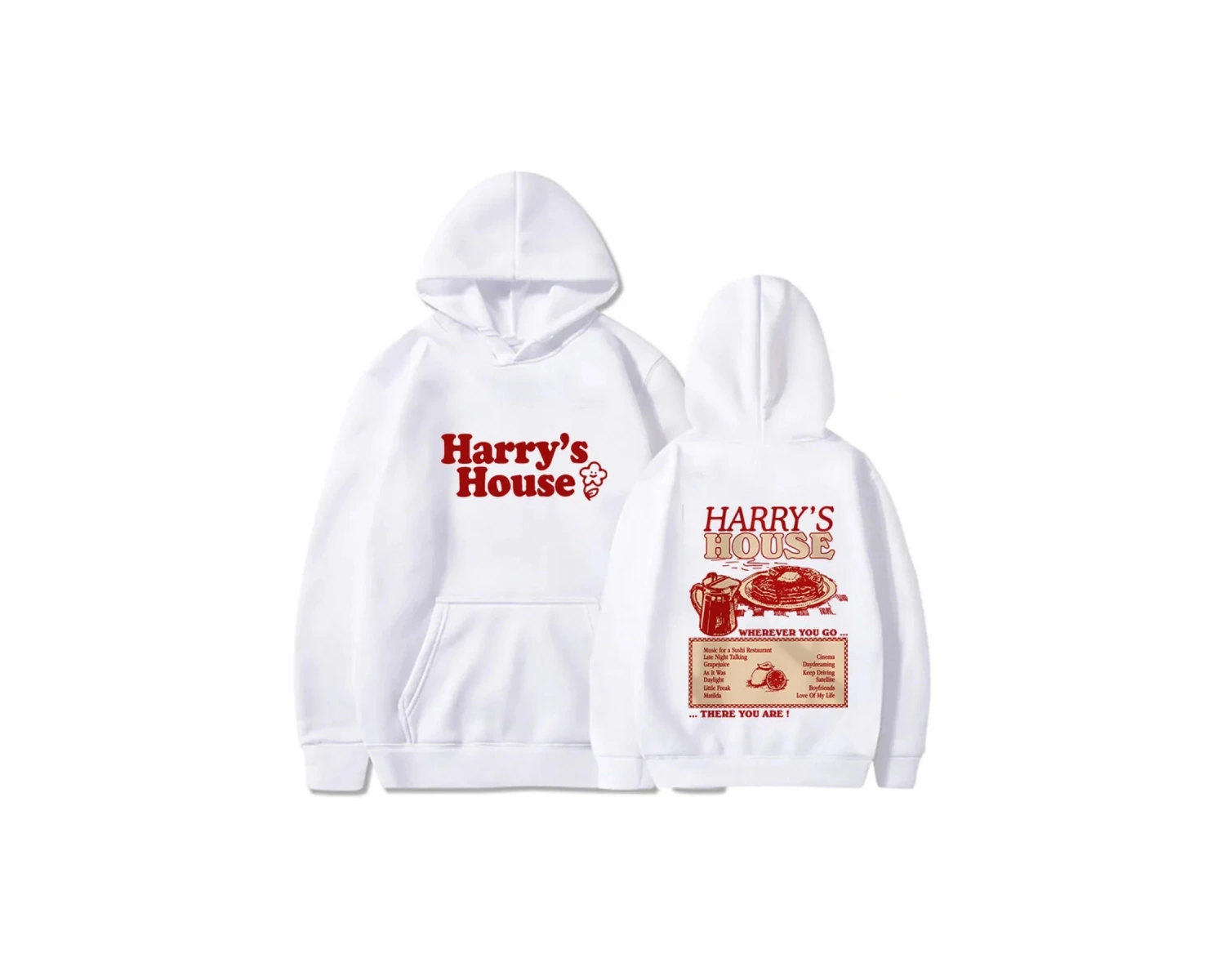 Beyaz Unisex Harrys House Love on Tour Hoody Sonbahar Güzel Estetik Hoodie Retro