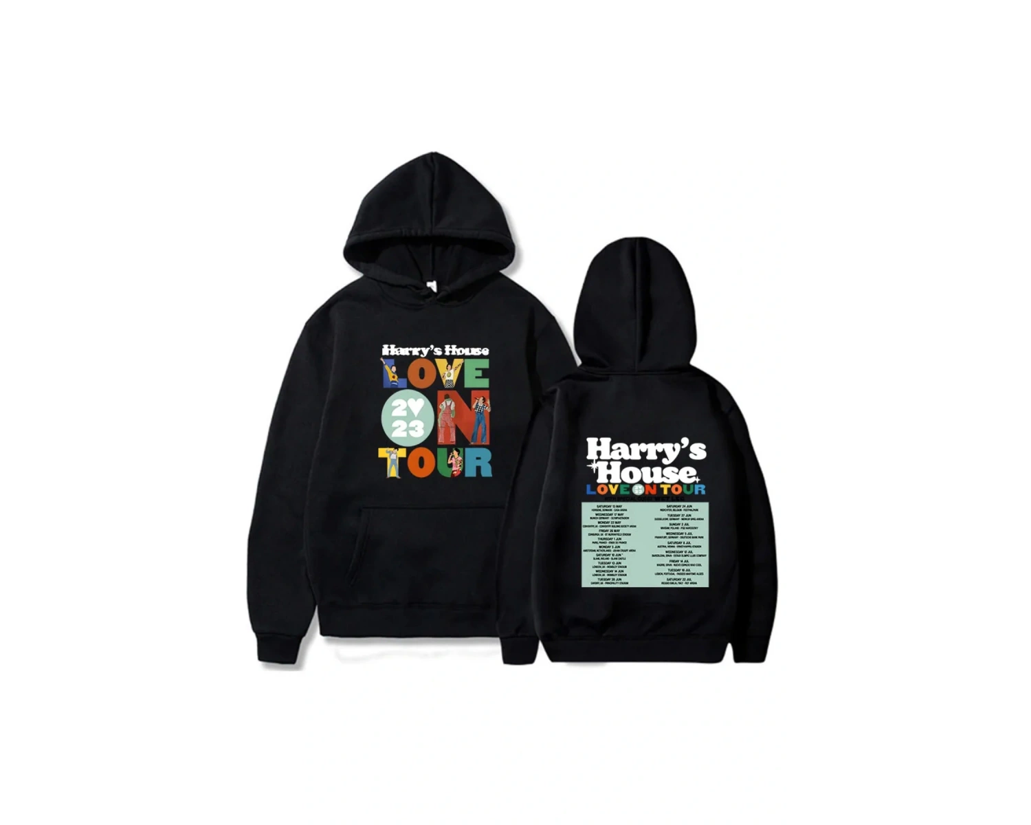 Beyaz Unisex Harrys House Love on Tour Hoody Vintage Güzel Estetik Hoodie Retro Komik Grafik G