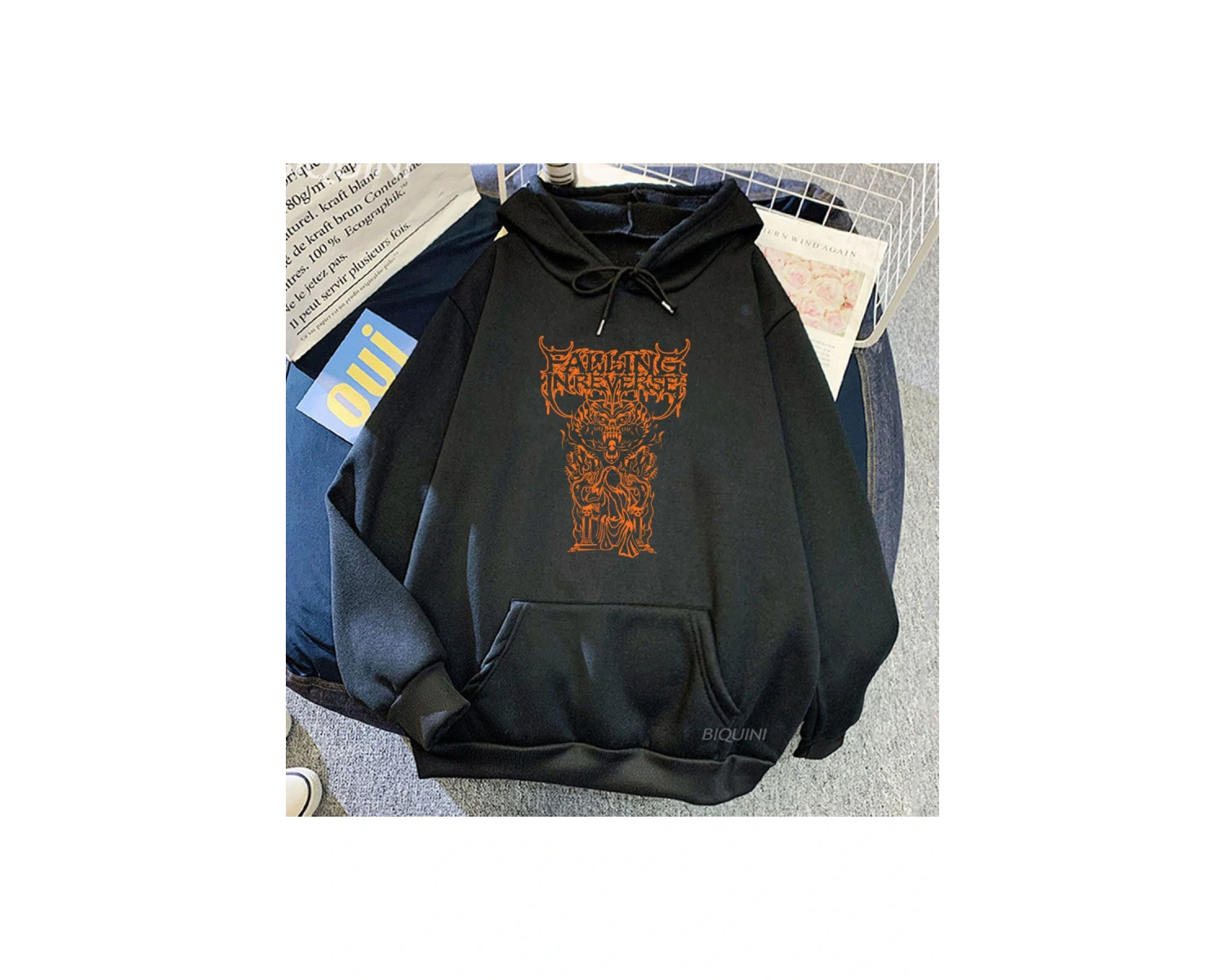 Beyaz Unisex Hip Hop Streetwear Falling in Reverse The Popular Monstour