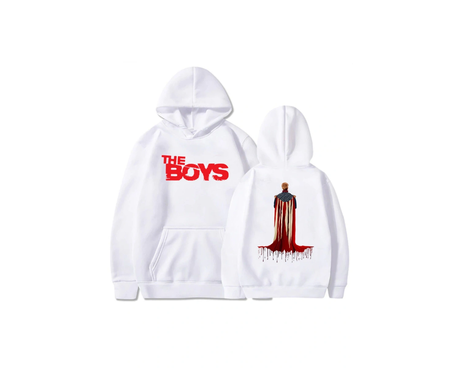 Beyaz Unisex Homelander grafik MovieThe-Boys Streetwear Hip Hop rahatk
