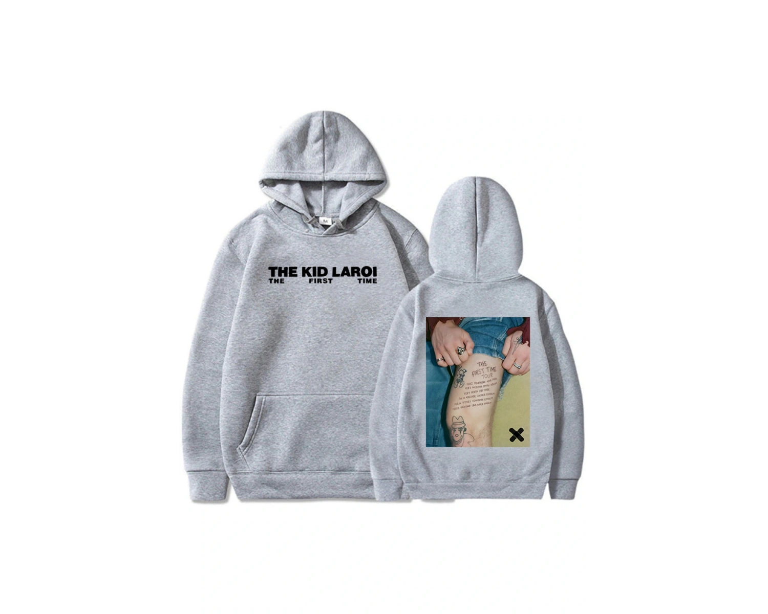 Beyaz Unisex Ilk kez çocuk LAROI Hoodie kızlar albümü grafik Sweatshirt cep Ropa Hombre giyim