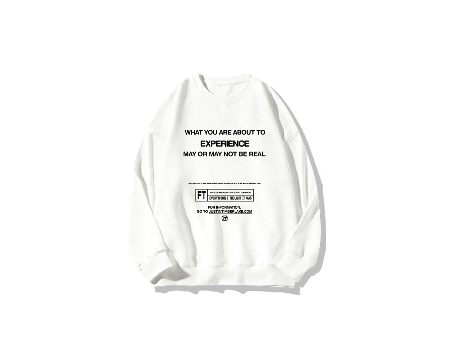 Beyaz Unisex Justin Timberlake yuvarlak boyun Hombre deras Hombreüz Stre