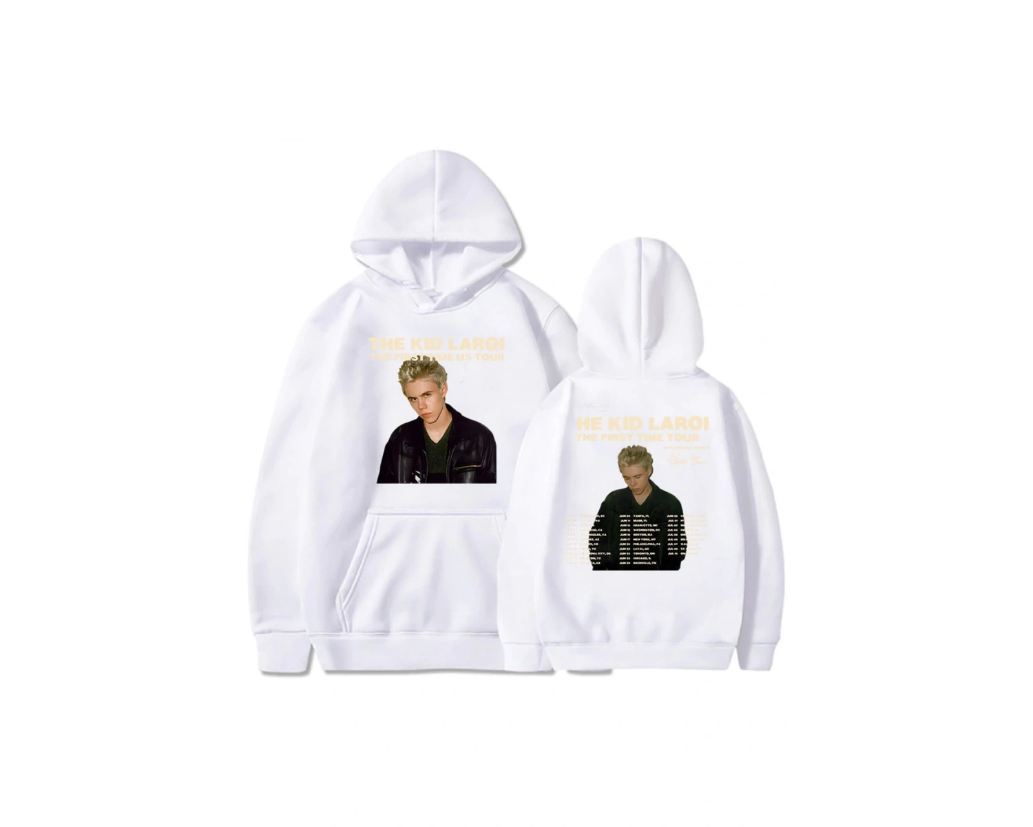 Beyaz Unisex Kapşonlu İlk Zaman Çocuk LAROI Hoodie Albümü Kız Grafik Moletom Masculi