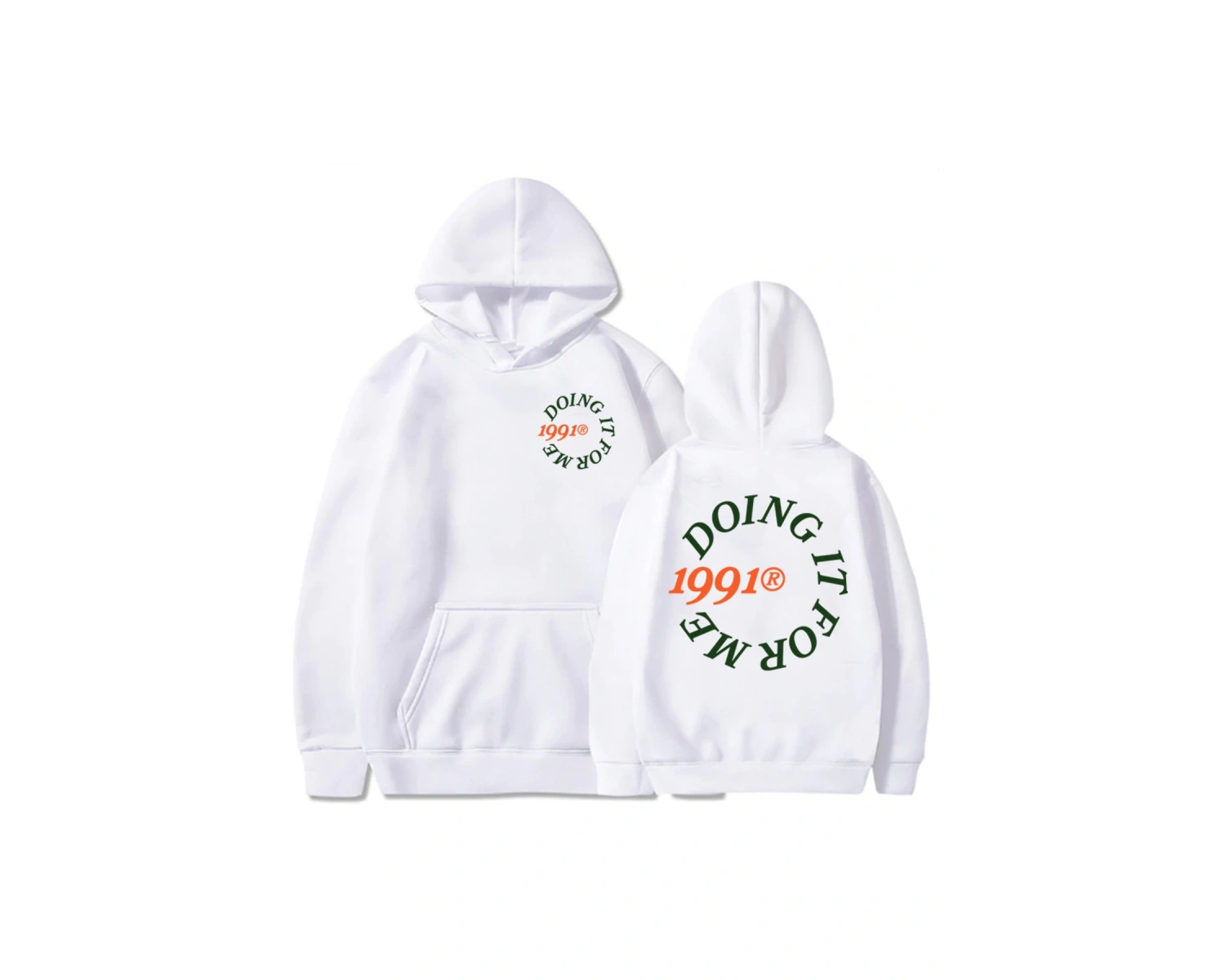 Beyaz Unisex Larry haziran benim için yapıyor 1991 rahat yumuşak kapşonlu Hip deras H