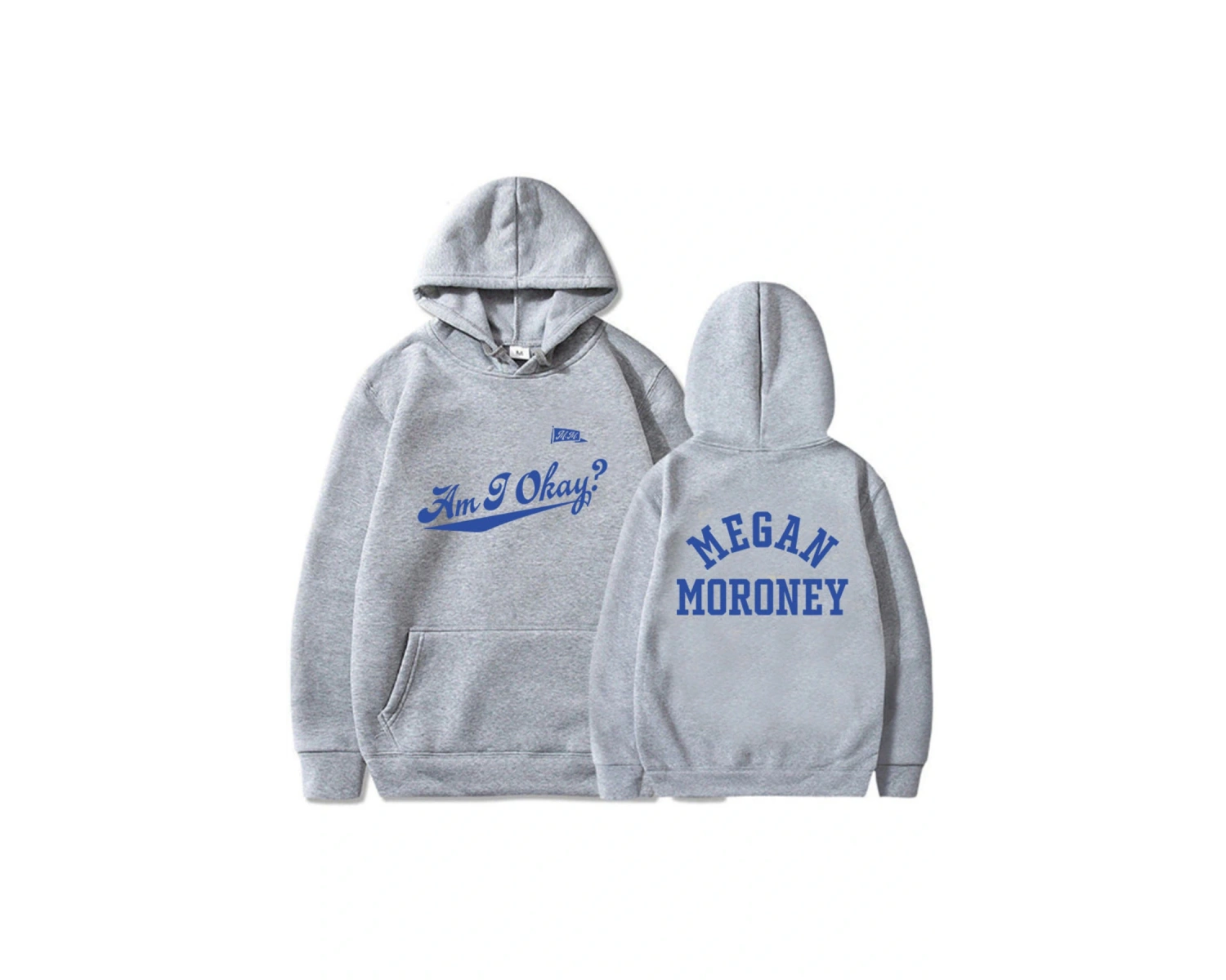 Beyaz Unisex Megan Moroney Am ben tamam albüm baskı Hooded deras kapşonlu