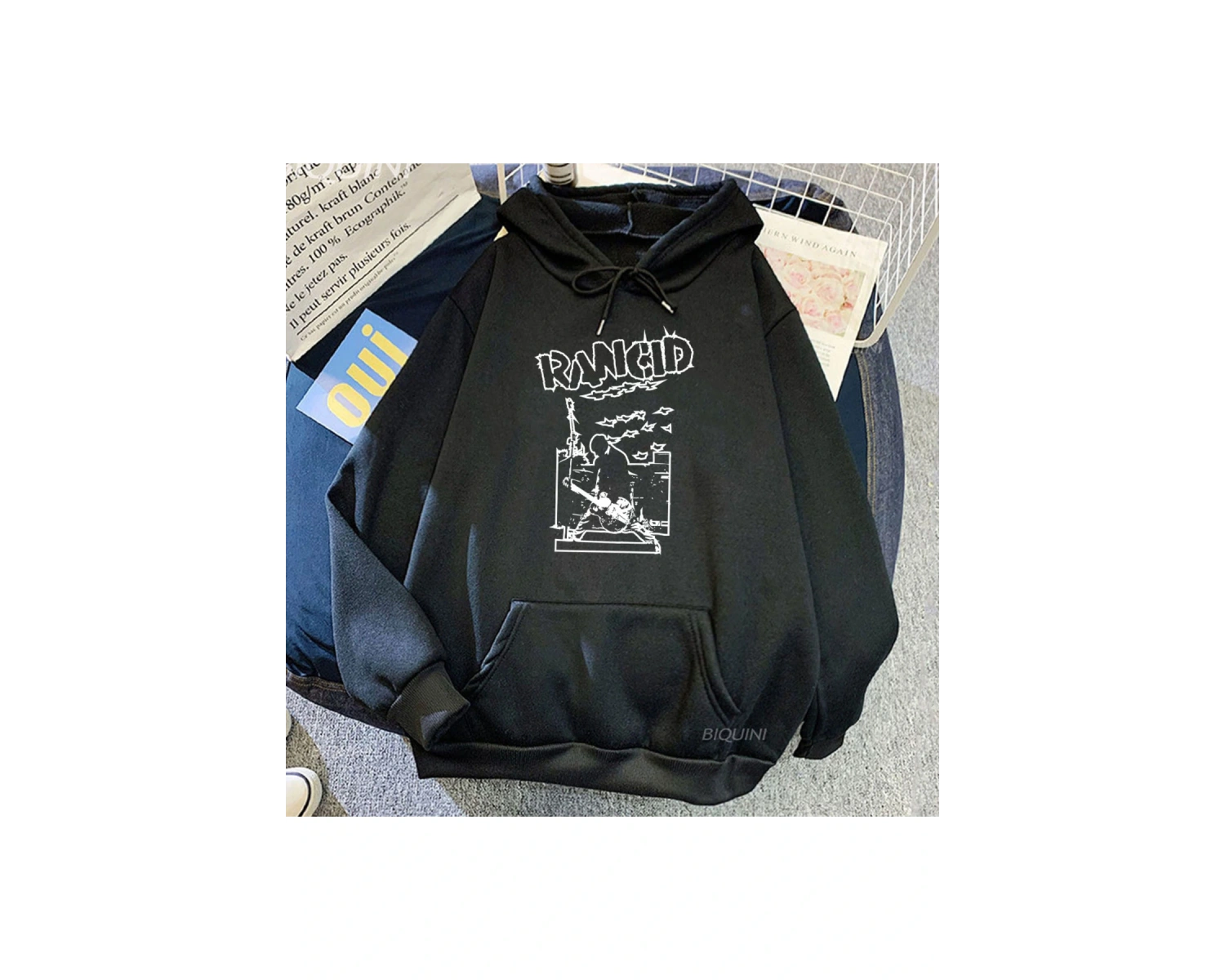 Beyaz Unisex Moda Rock Band Rancid rahat Hip Hop Streetwear Hombre deras Hombre g