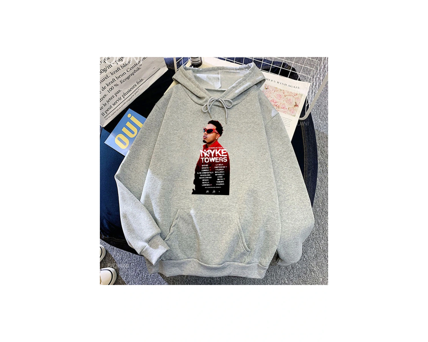 Beyaz Unisex Myke kuleleri La Pantera Negra Ropa Hombre Long deraseklerkıyaf