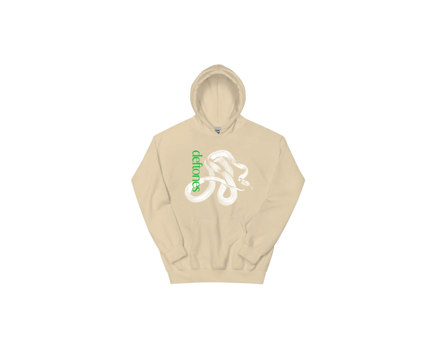 Beyaz Unisex Özel Müzik Işlemeli Hoodie Rock Grubu Deftones Streetweed Moda