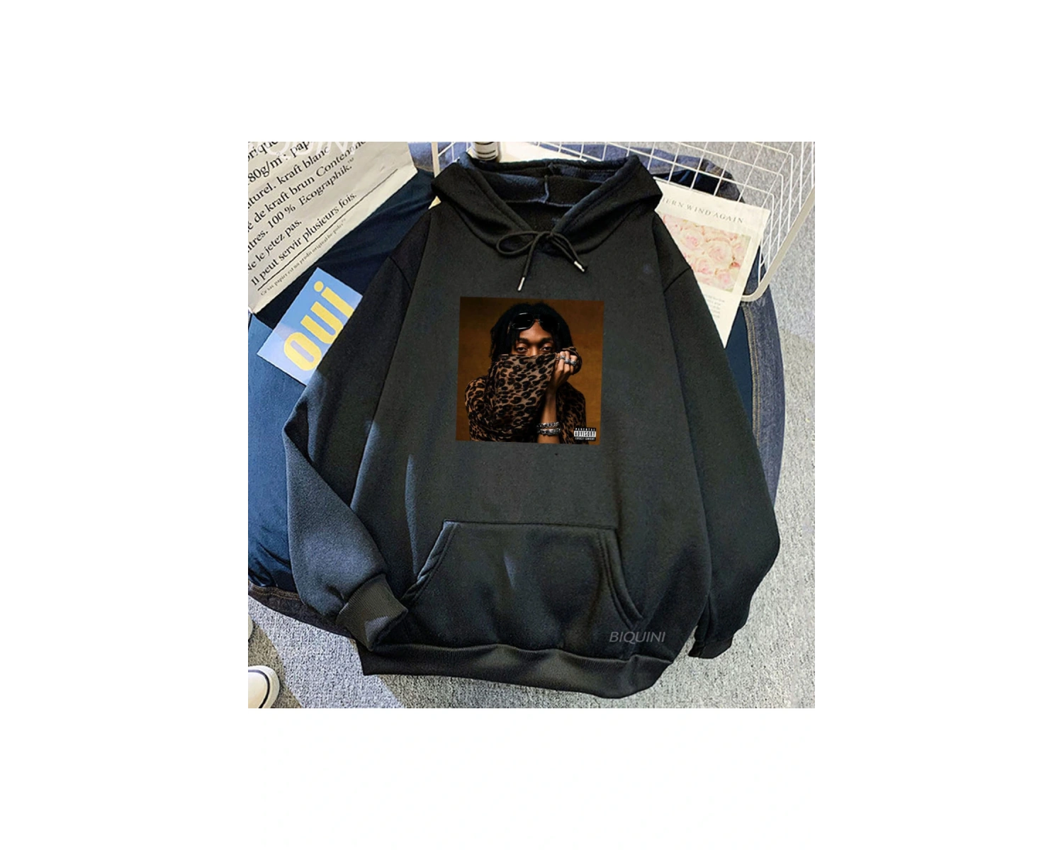 Beyaz Unisex Plan A Album Graphic Rapper Lil Tecca Heavy Mental Sweatshirts MenWomen Clothes Long