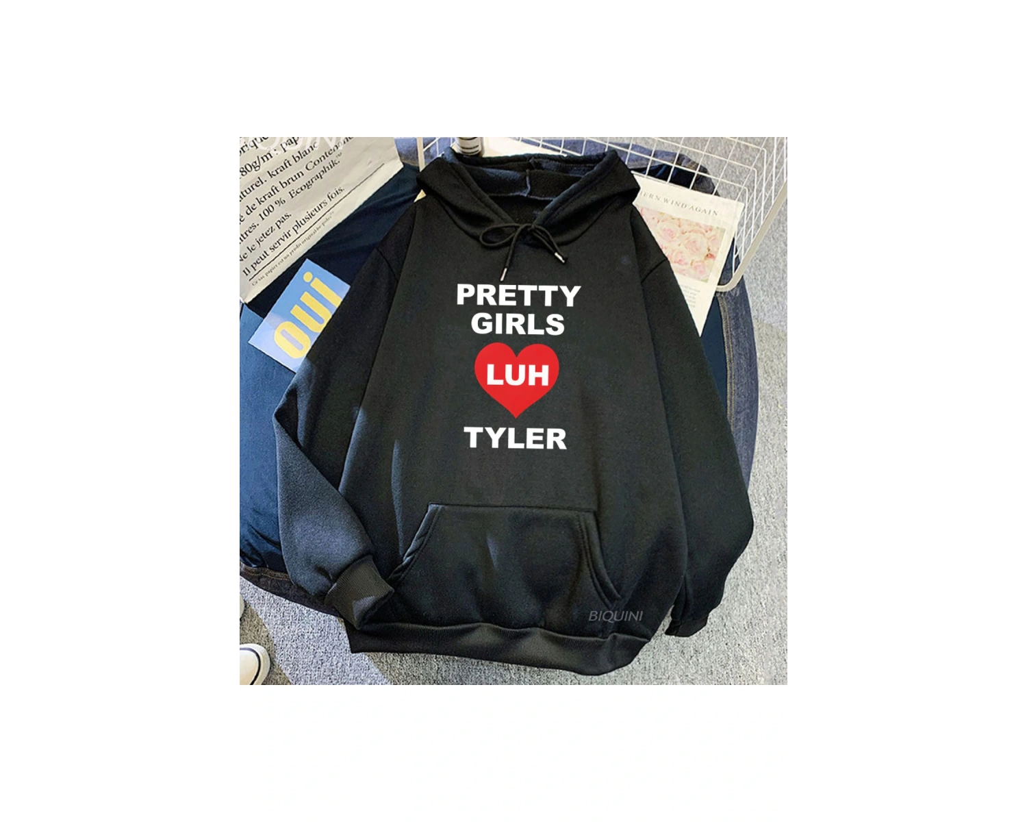 Beyaz Unisex Pretty Girls Luh Tyler Rapper Hip Hop Streetwear Casual Men Heavy Mental Fashion Swea