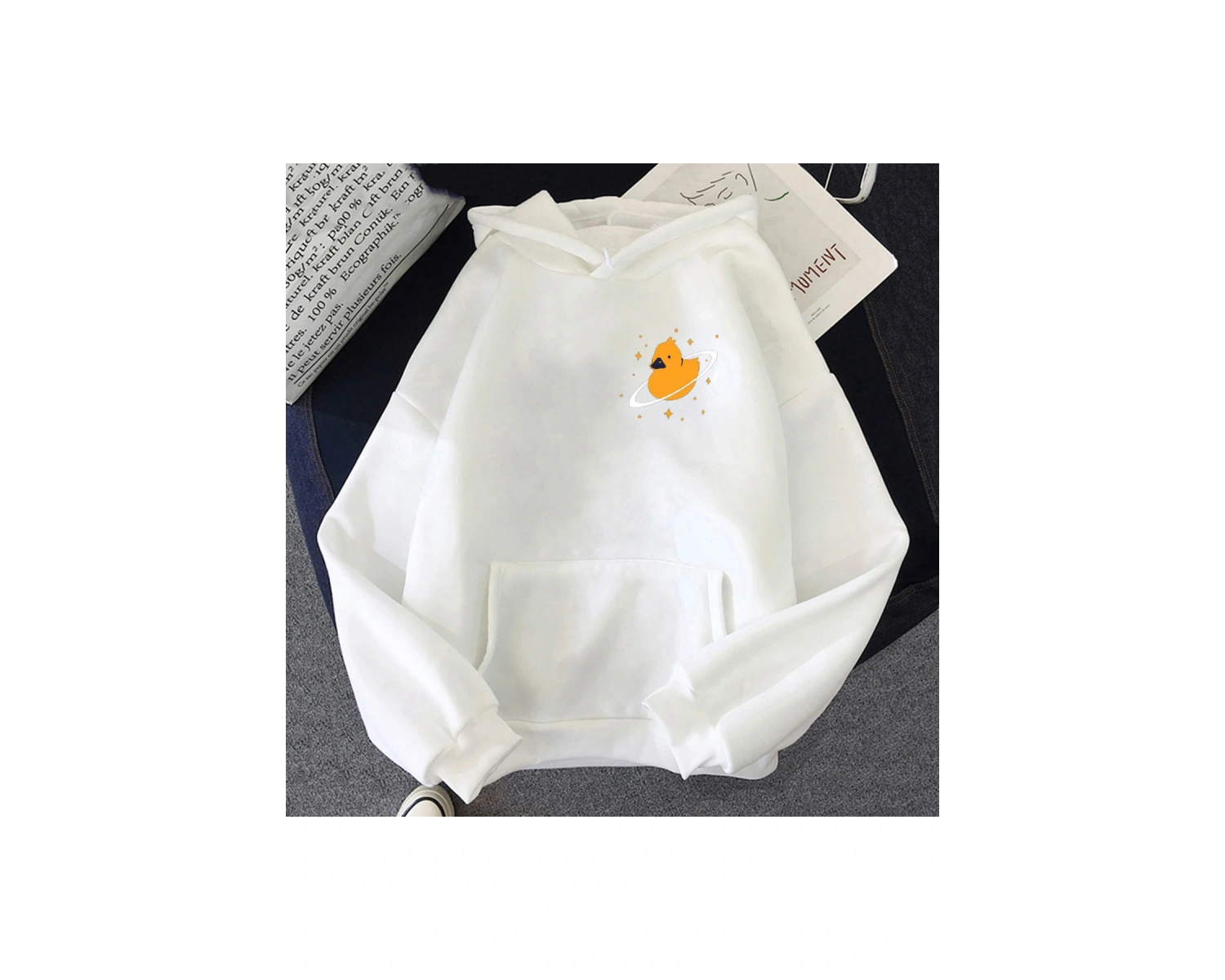 Beyaz Unisex Quackity moda baskılı Hoodieslar kapşonlu rüya smp C