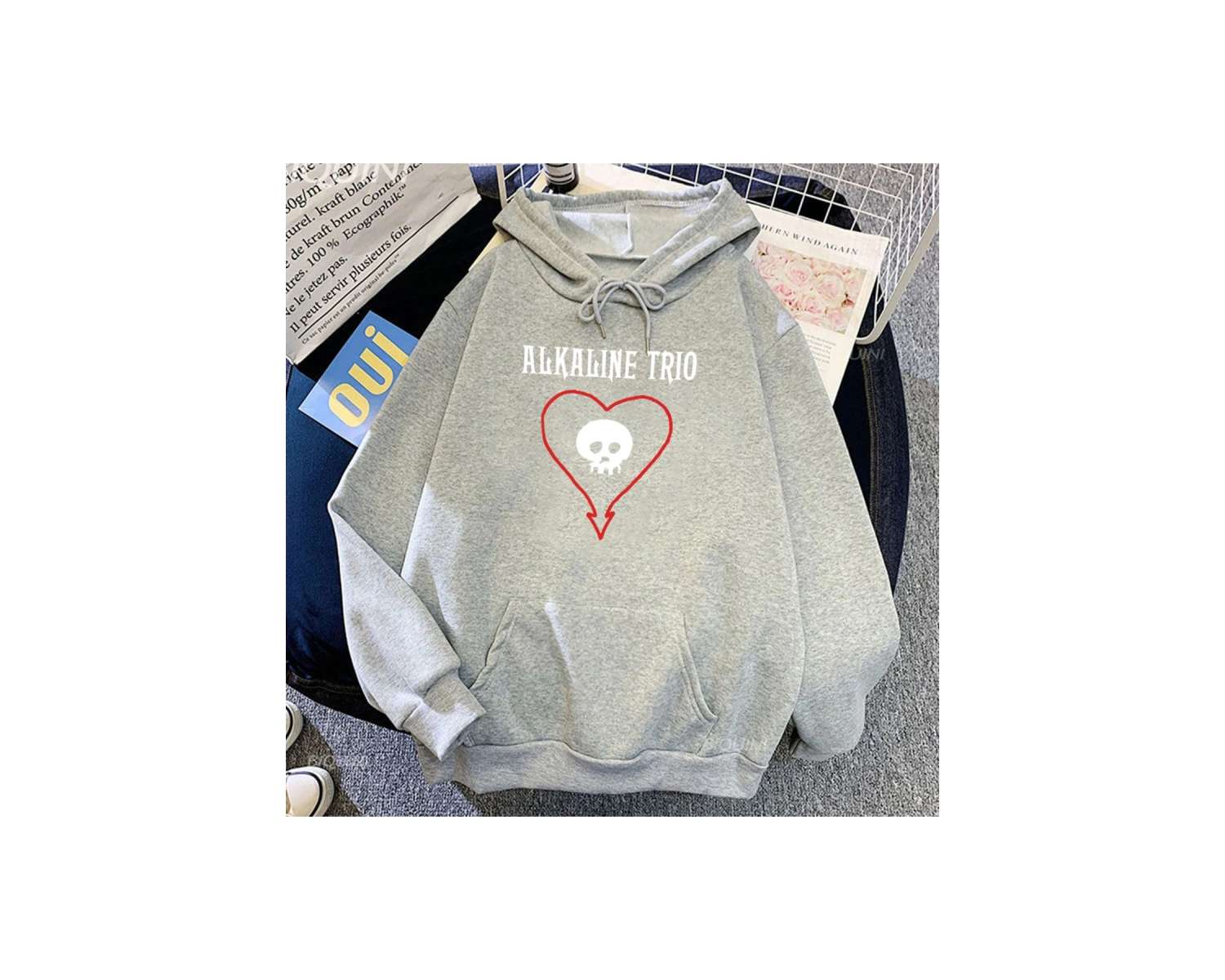 Beyaz Unisex Rock Band alkalin Streetwear Hombre deras Hombre