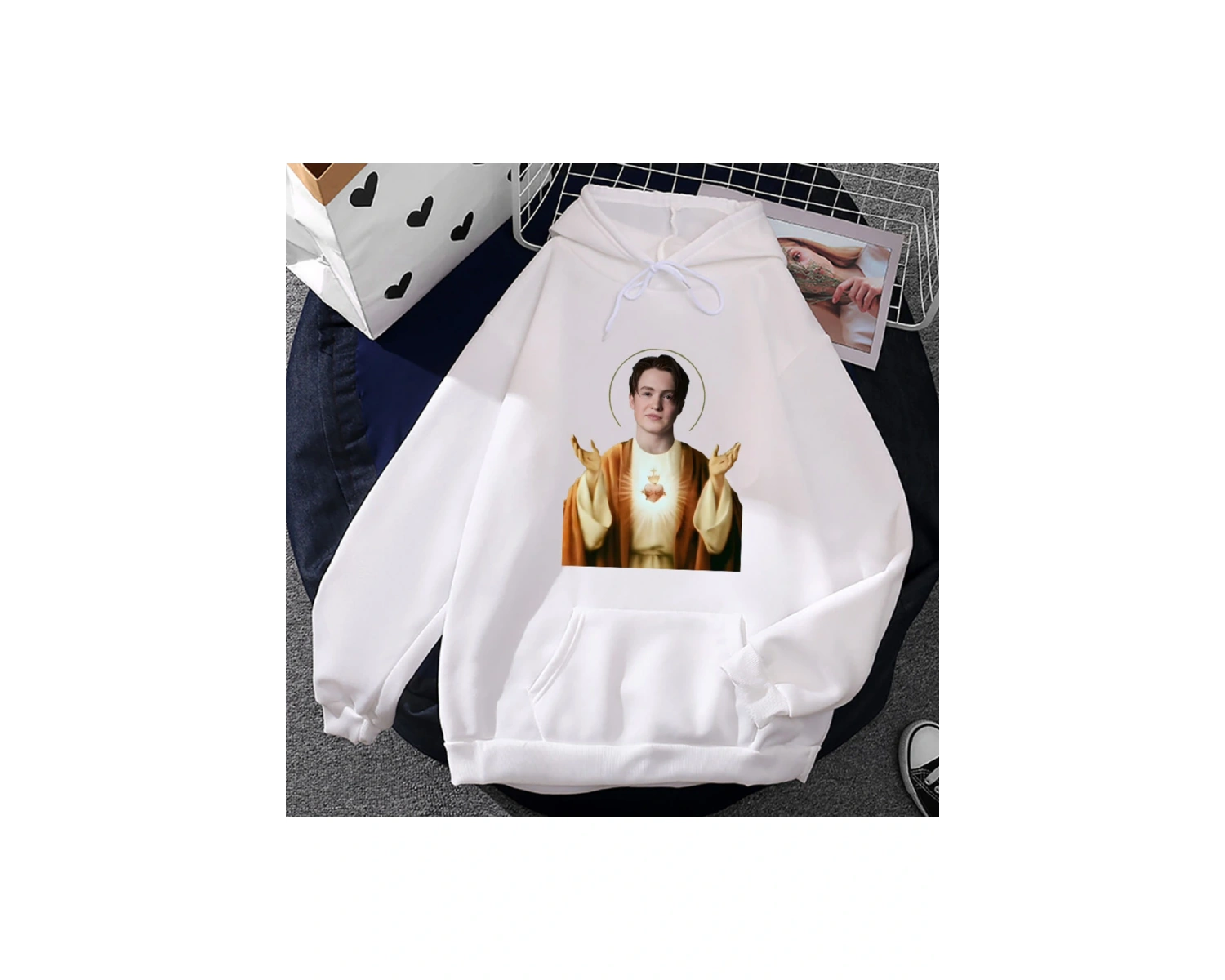 Beyaz Unisex Santino kiti Connor komik grafik için Funko Streetwearkad