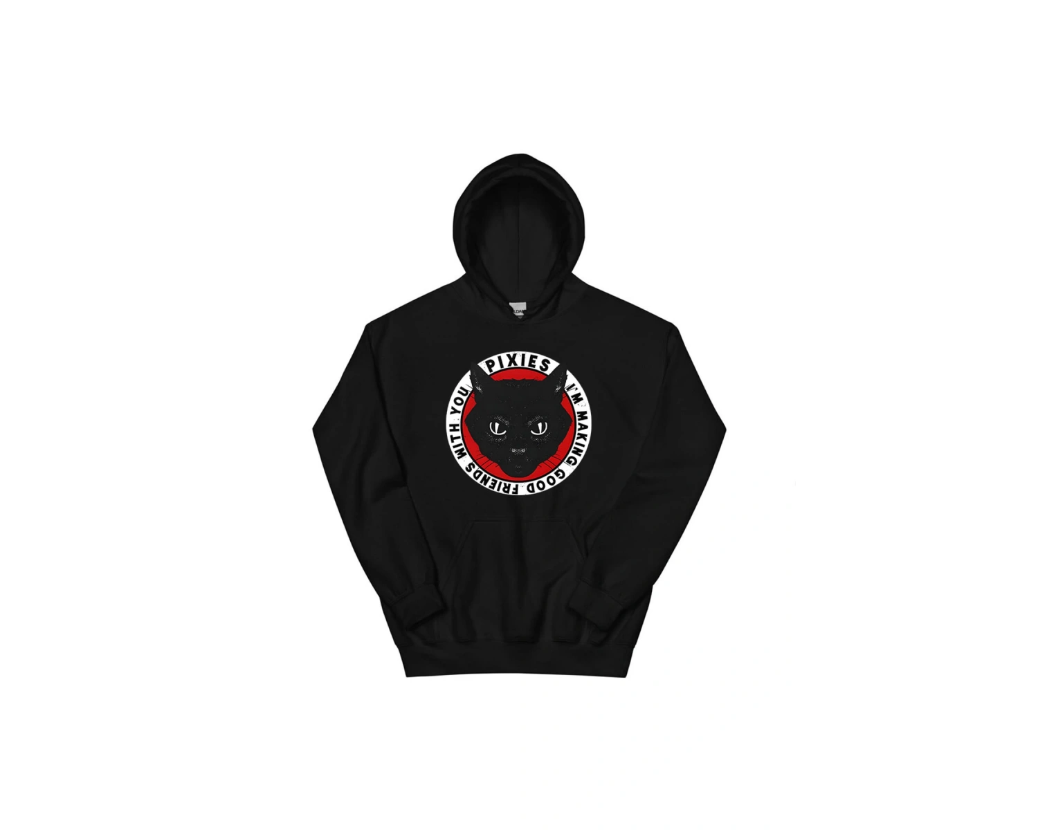 Beyaz Unisex Tame Pixies Band Grafik Baskı Rahat Sokak Modası Kad