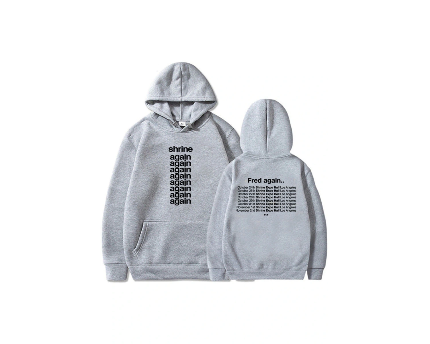 Beyaz Unisex Tapınak Fred tekrar on gün kapşonlu grafik giysi ağır zihinsel m