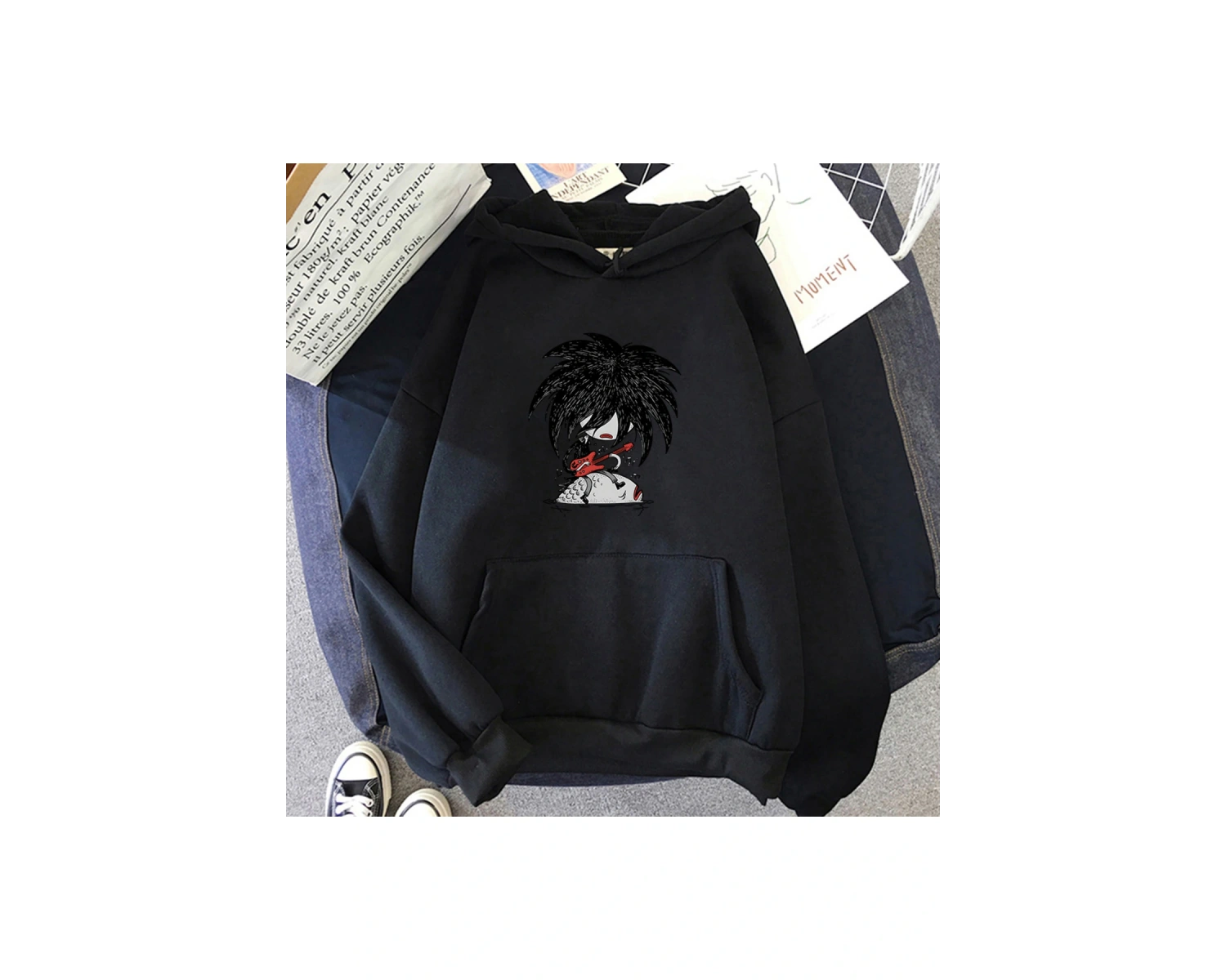 Beyaz Unisex Tedavi Robert Smith karikatür rahatek gömlek baskı giysi Hip H