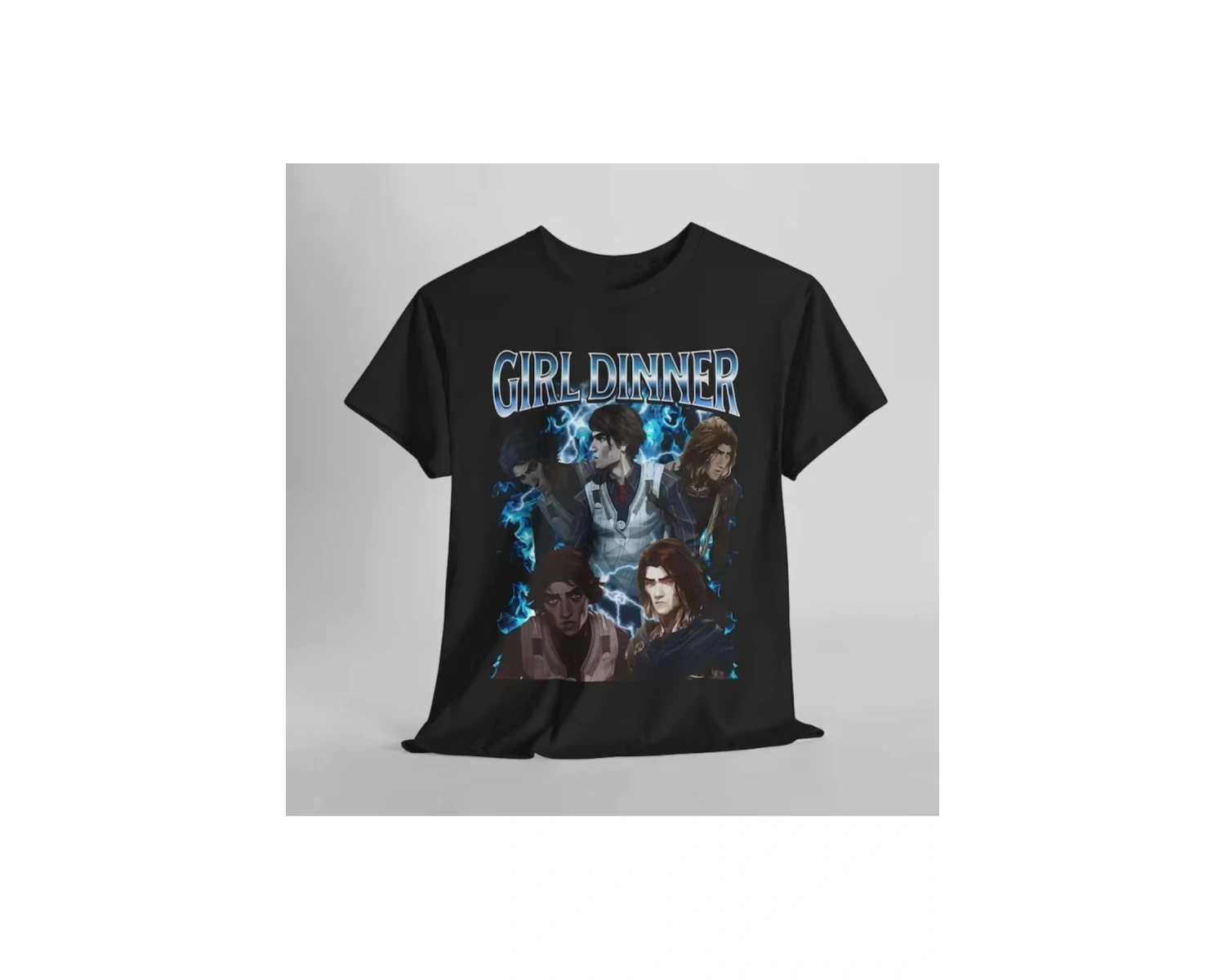 Beyaz VIKTOR Arcane anime japonya Anime baskı Harajuku Tee