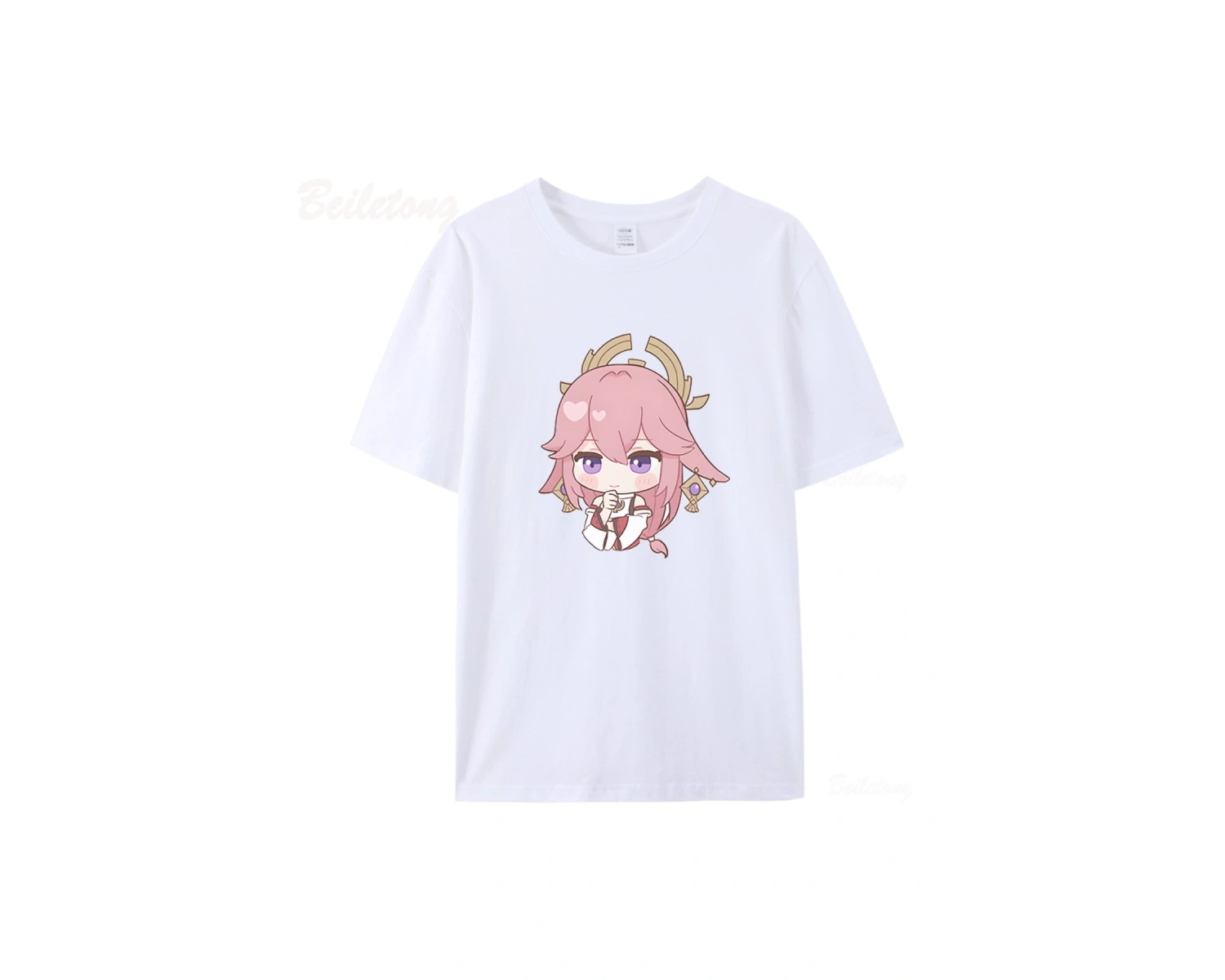 Beyaz Yae Miko Genshin Etki Sıcak Oyun Anime