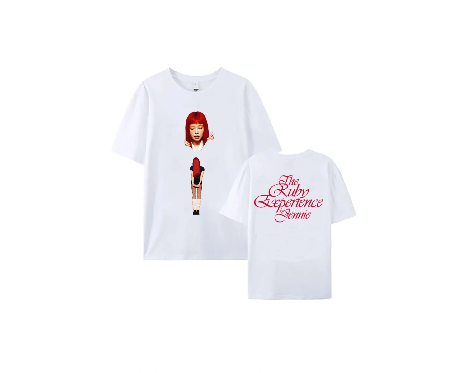 Beyaz Yakut Deneyimi Crewneck Jennie Ruby Albümü Baskı Jennie Tek,
