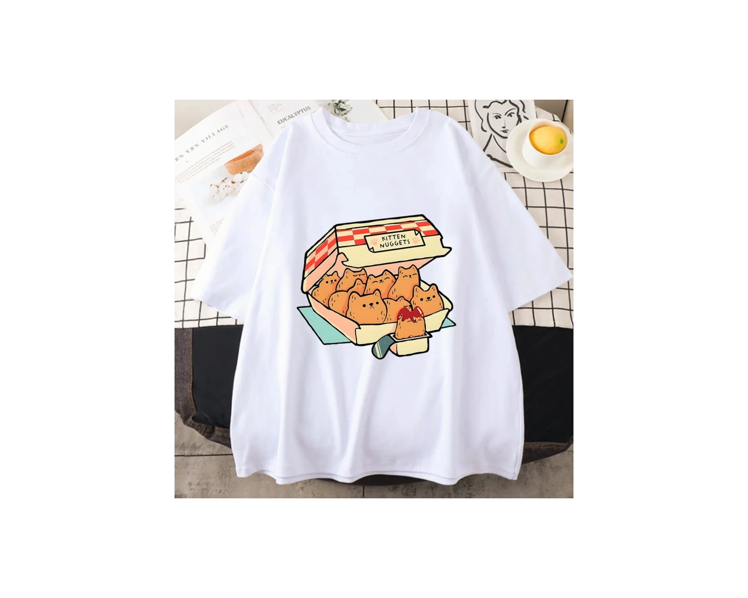 Beyaz Yavru Nuggets Mutlu Kawaii/sevimli High Street leri lu