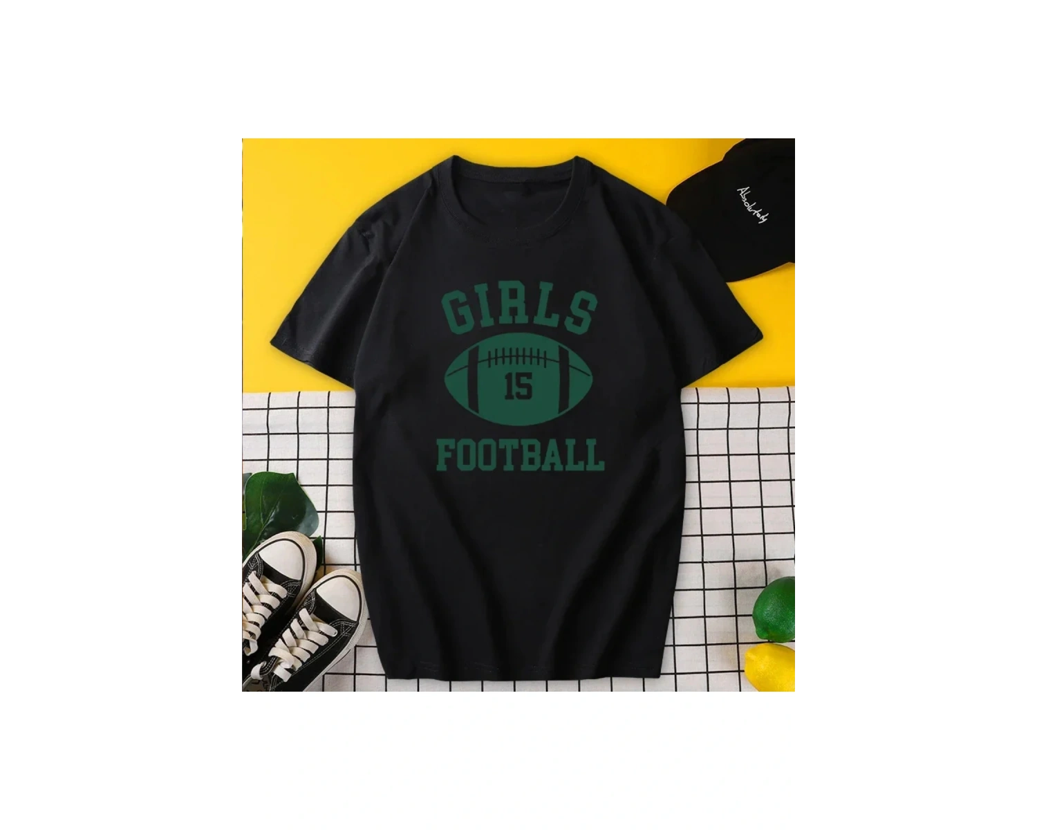 Beyaz Yaz Günlük Sevimli Meyve ve Sebze Baskı Gevşek Yuvarlak Yaka Günlük S