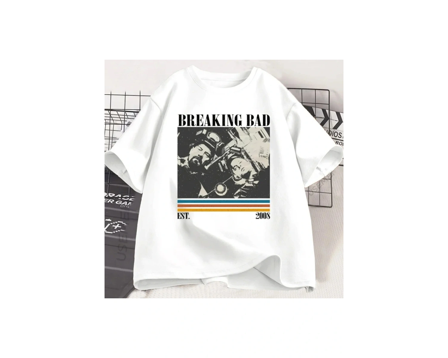 Beyaz Yaz Karikatür Şık Retro Komik Sevimli Zarif Yay Yavru Baskı günlük Üst T-sh