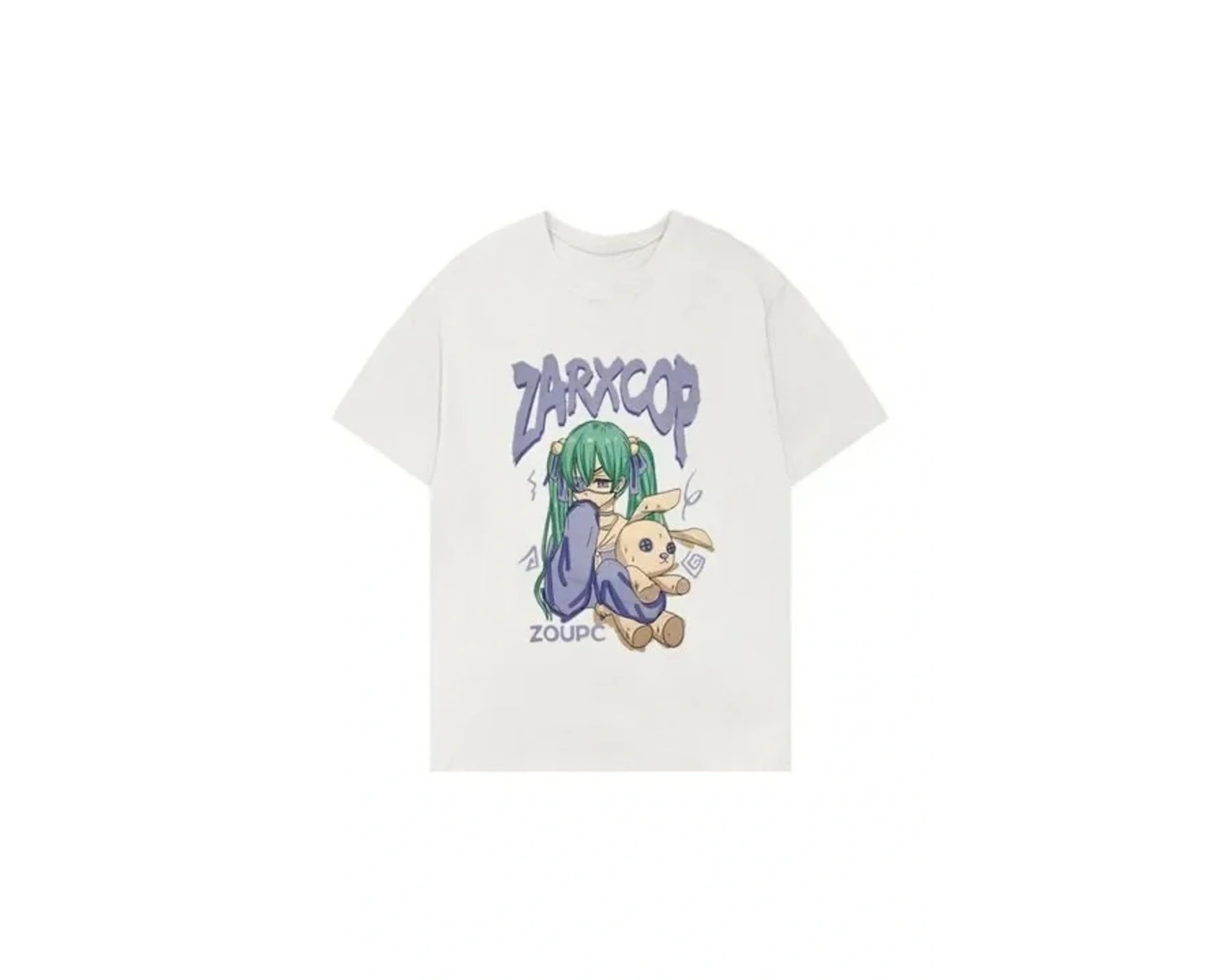 Beyaz yaz mozaik karikatür Harajukuk estetik V