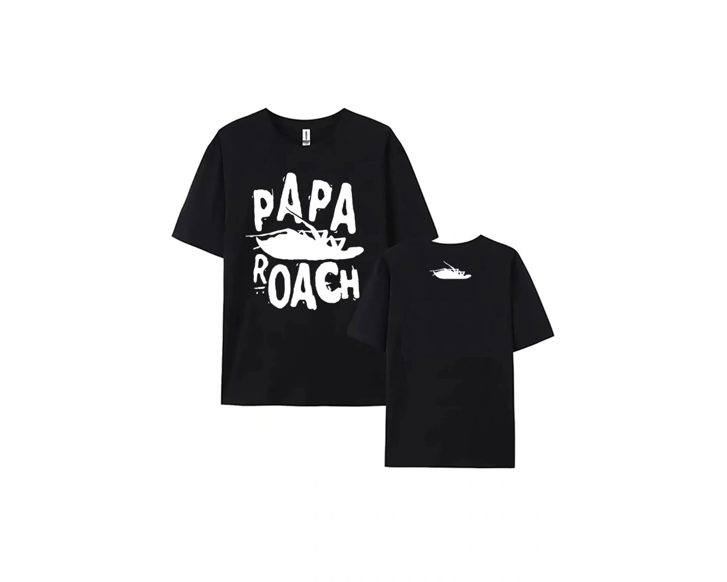 Beyaz yaz Tees PAPA ROACH ağır zihinsel bant leri grafik lar için