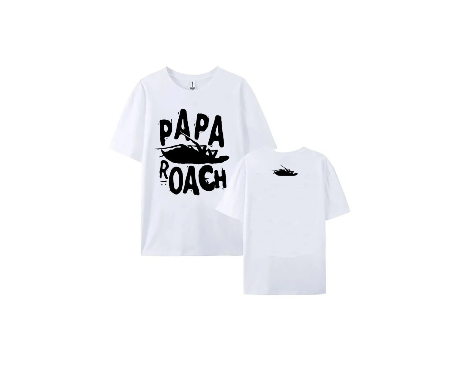 Beyaz yaz Tees PAPA ROACH ağır zihinsel bant leri grafik lar için